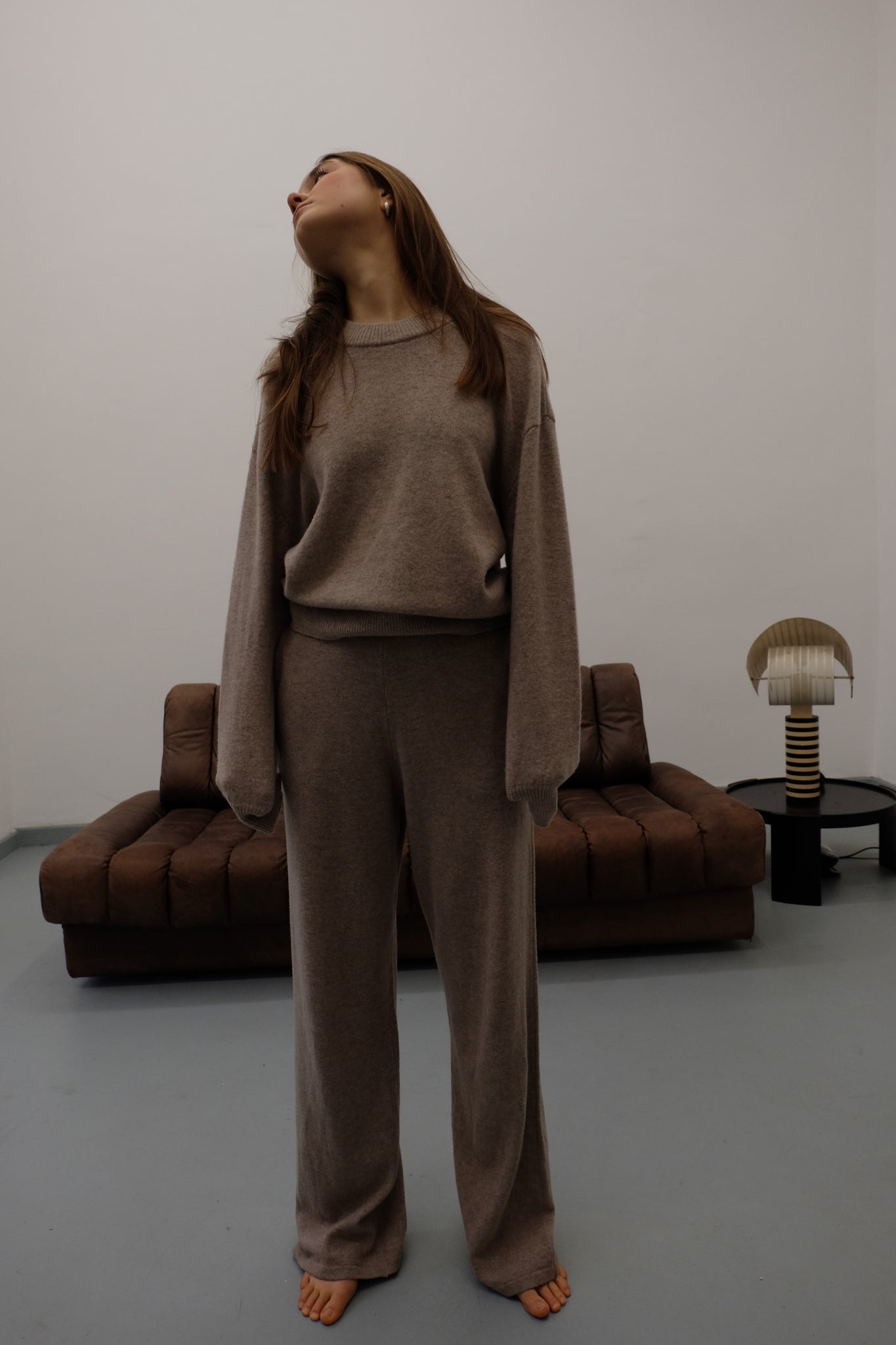 Amaris oversized wool sweater in natural