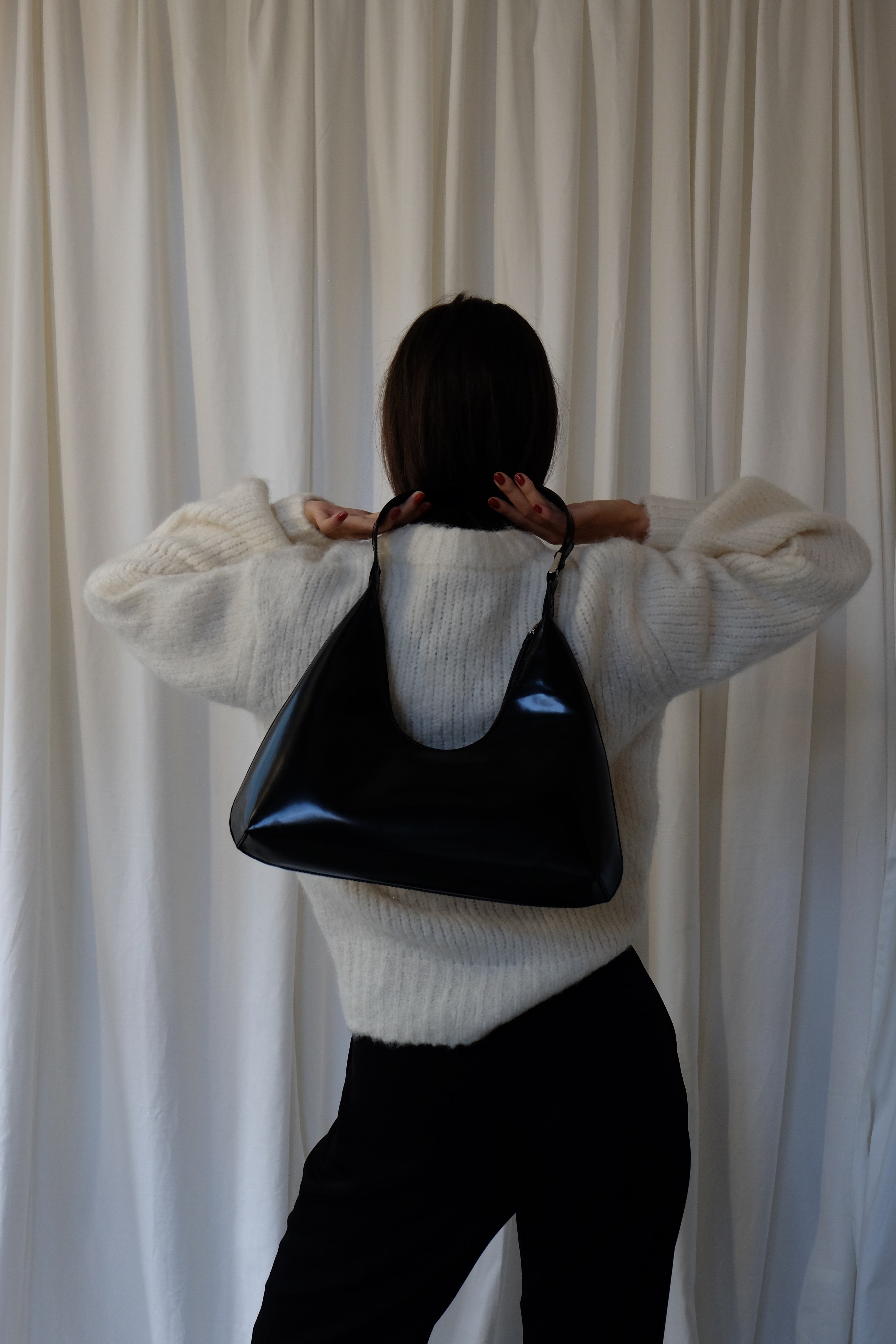 BY FAR AMBER BLACK SEMI PATENT LEATHER – BEYOND STUDIOS BY FAR AMBER BLACK SEMI PATENT LEATHER – BEYOND STUDIOS