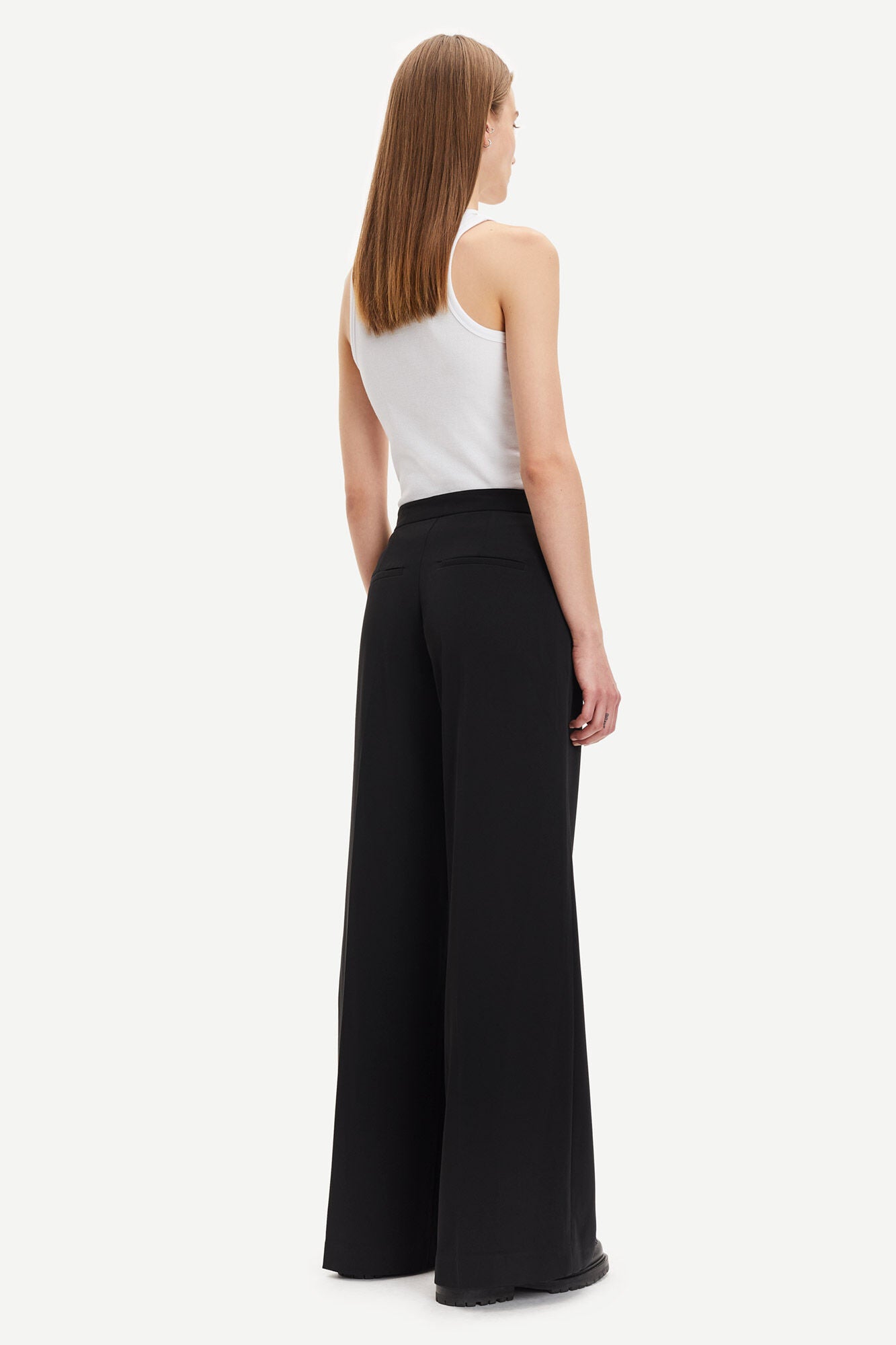 COLLOT WIDE LEG TROUSERS IN BLACK