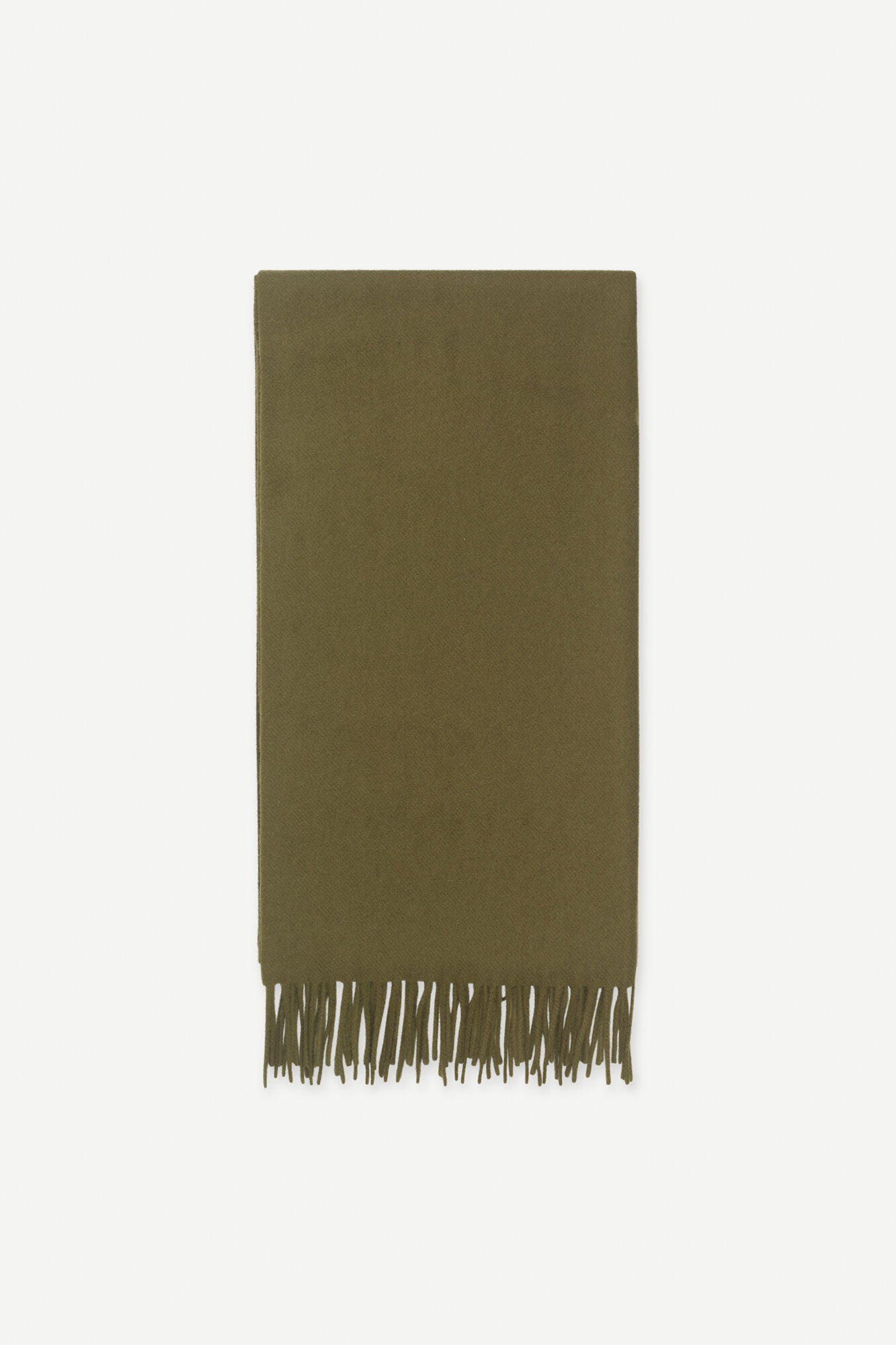 CASHMERE WOOL MAXI SCARF IN GREEN