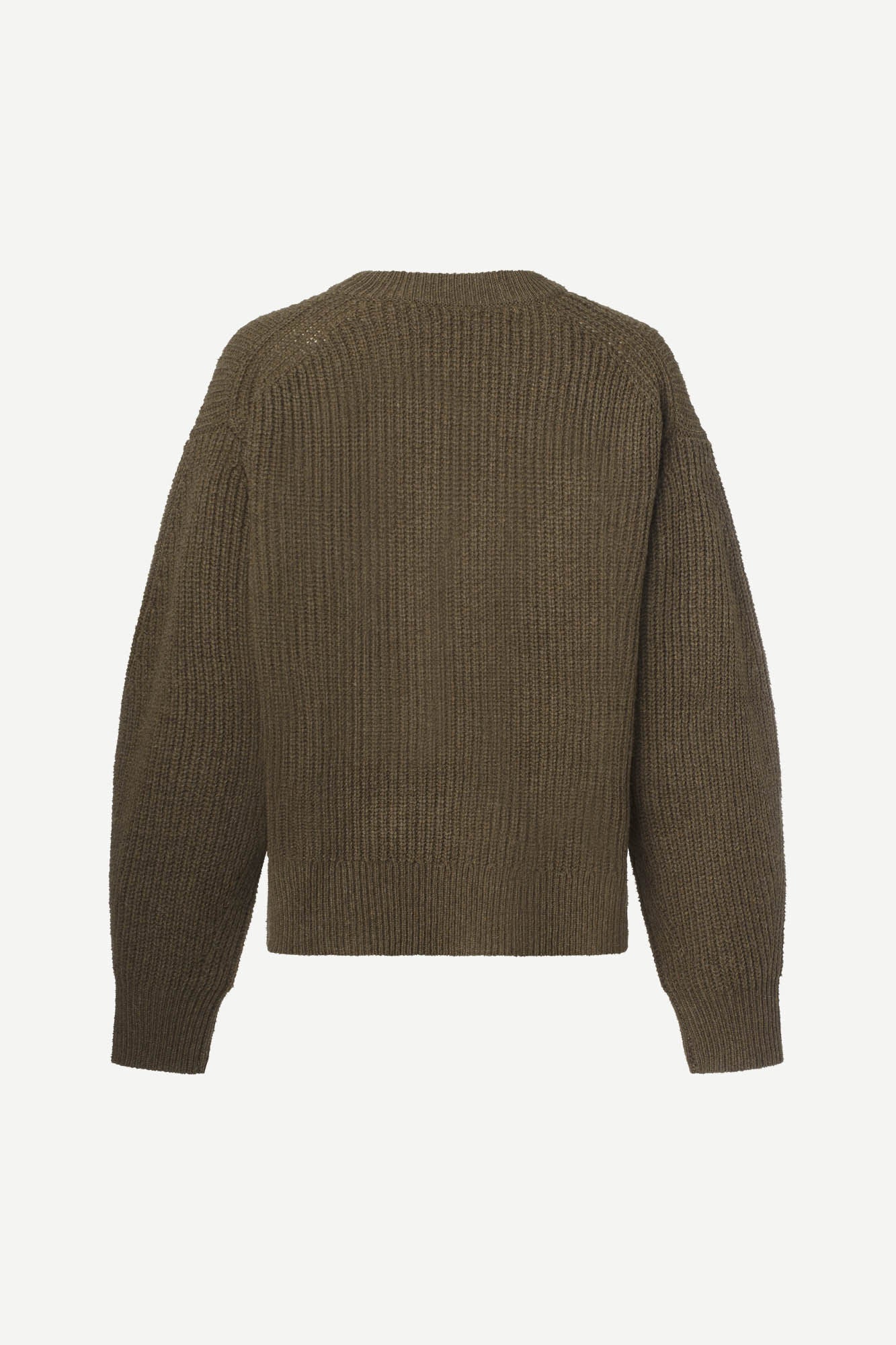 MARI CREW NECK IN DARK OLIVE MEL