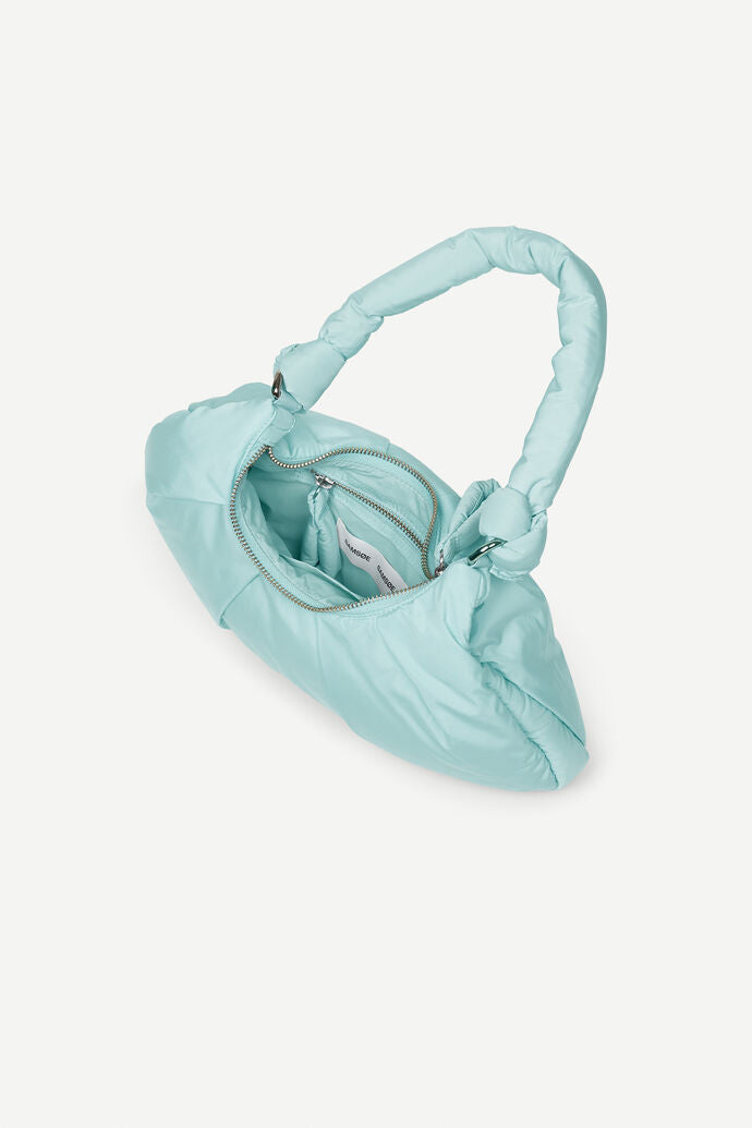 Tiny pillow bag in aqua