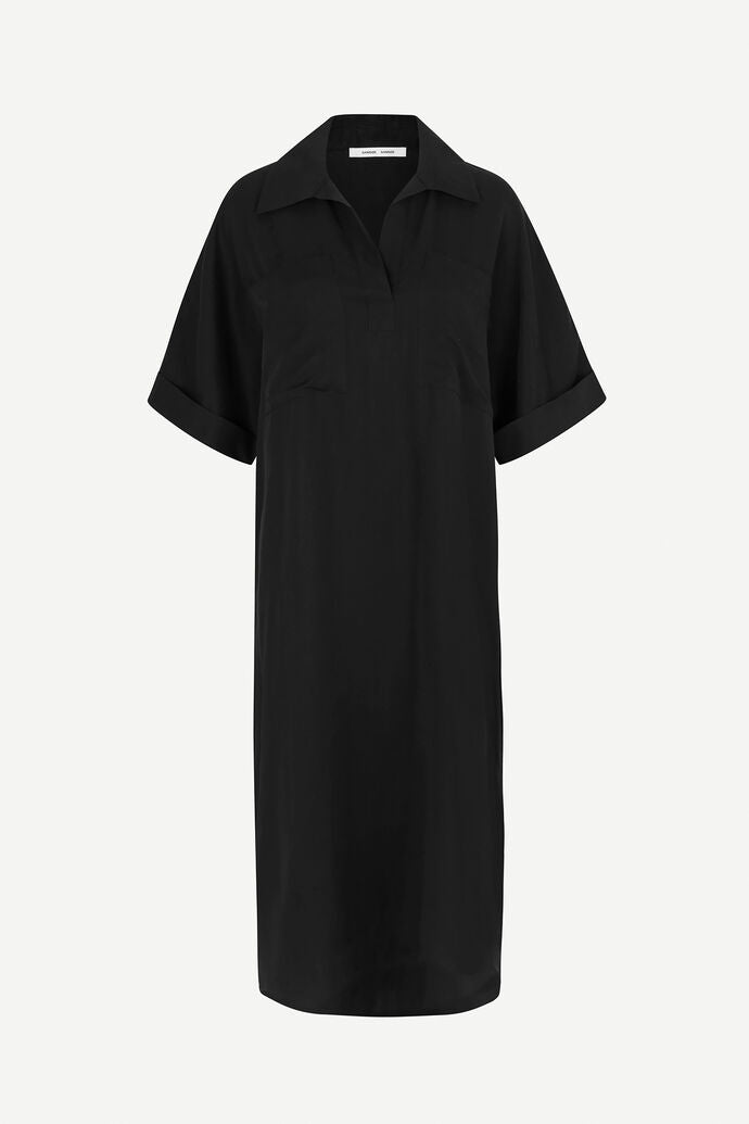 Mina long dress in black