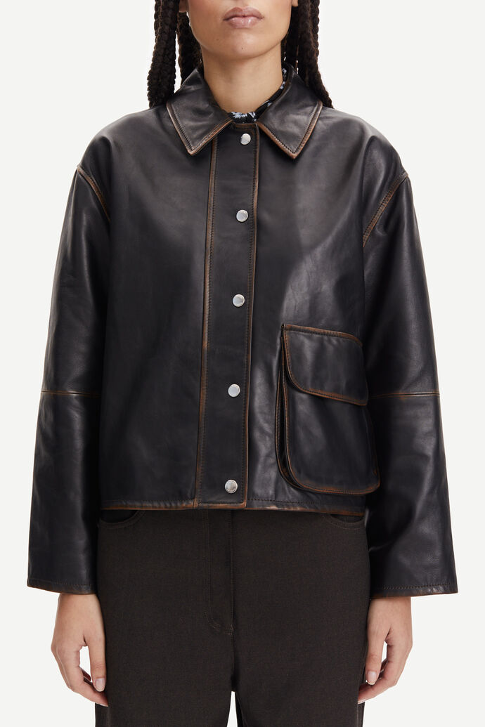 Lyla jacket in black brown