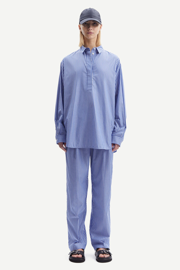 Alfrida shirt in blue white stripe