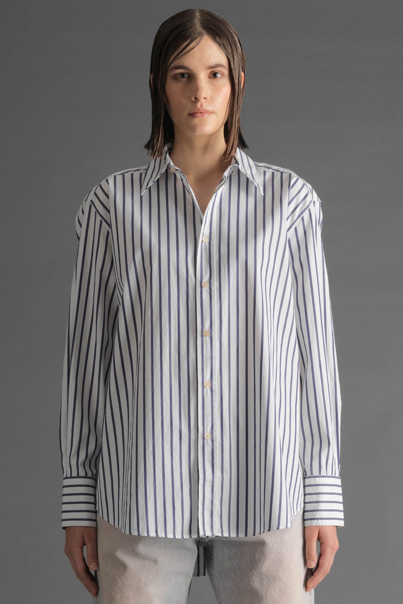 Bon shirt by Hope - dark navy stripe