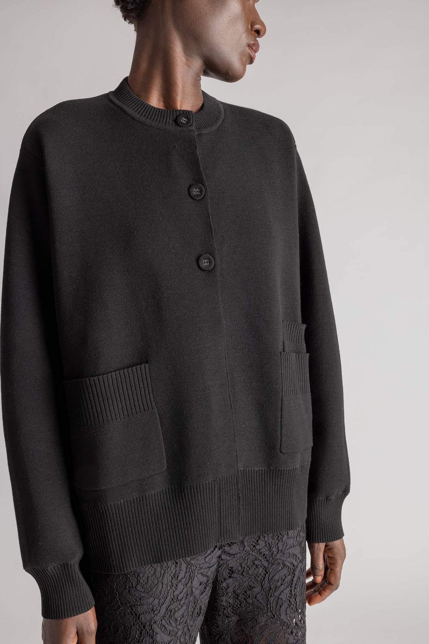 Coco cardigan by Hope - black milano knit