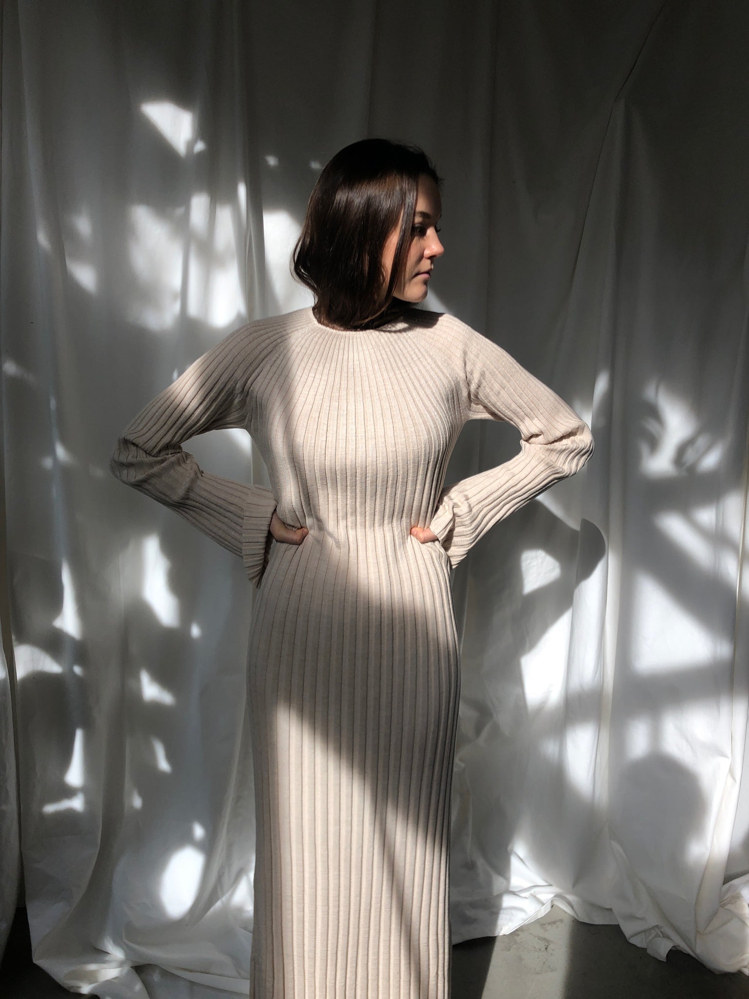loulou studio knit dress LOULOU STUDIO Aruba pointelle-knit midi dress