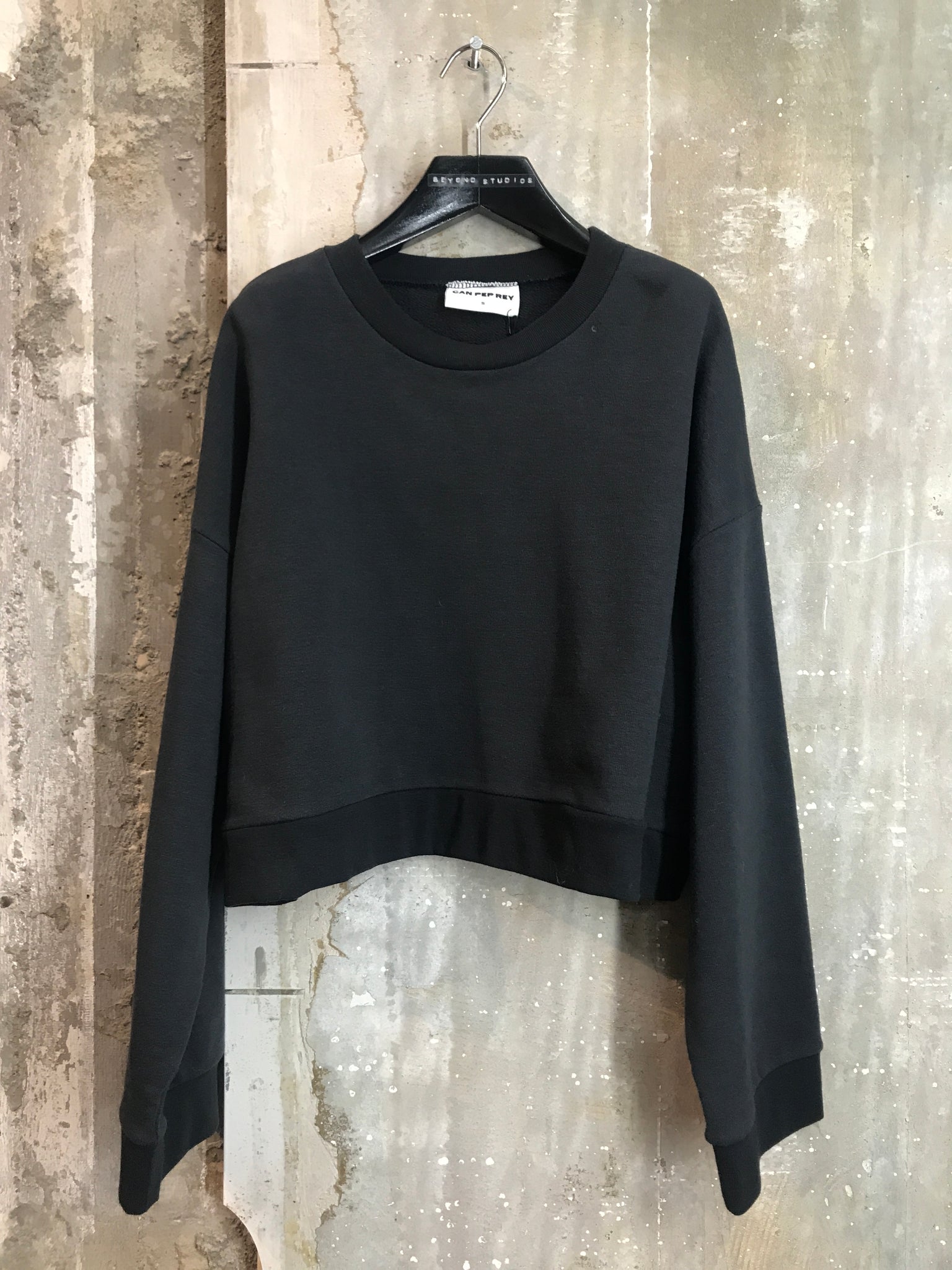 CROPPED SWEATER JAPANESE JERSEY CAVIAR CAN PEP REY