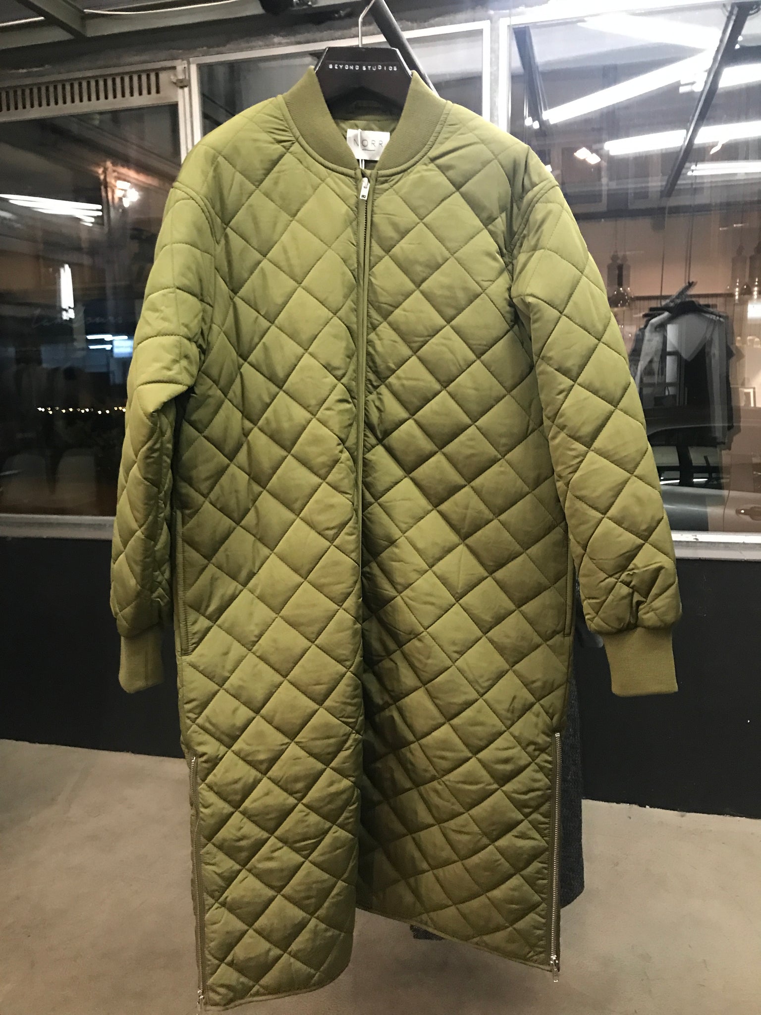 PADDED JACKET IN MOSS GREEN