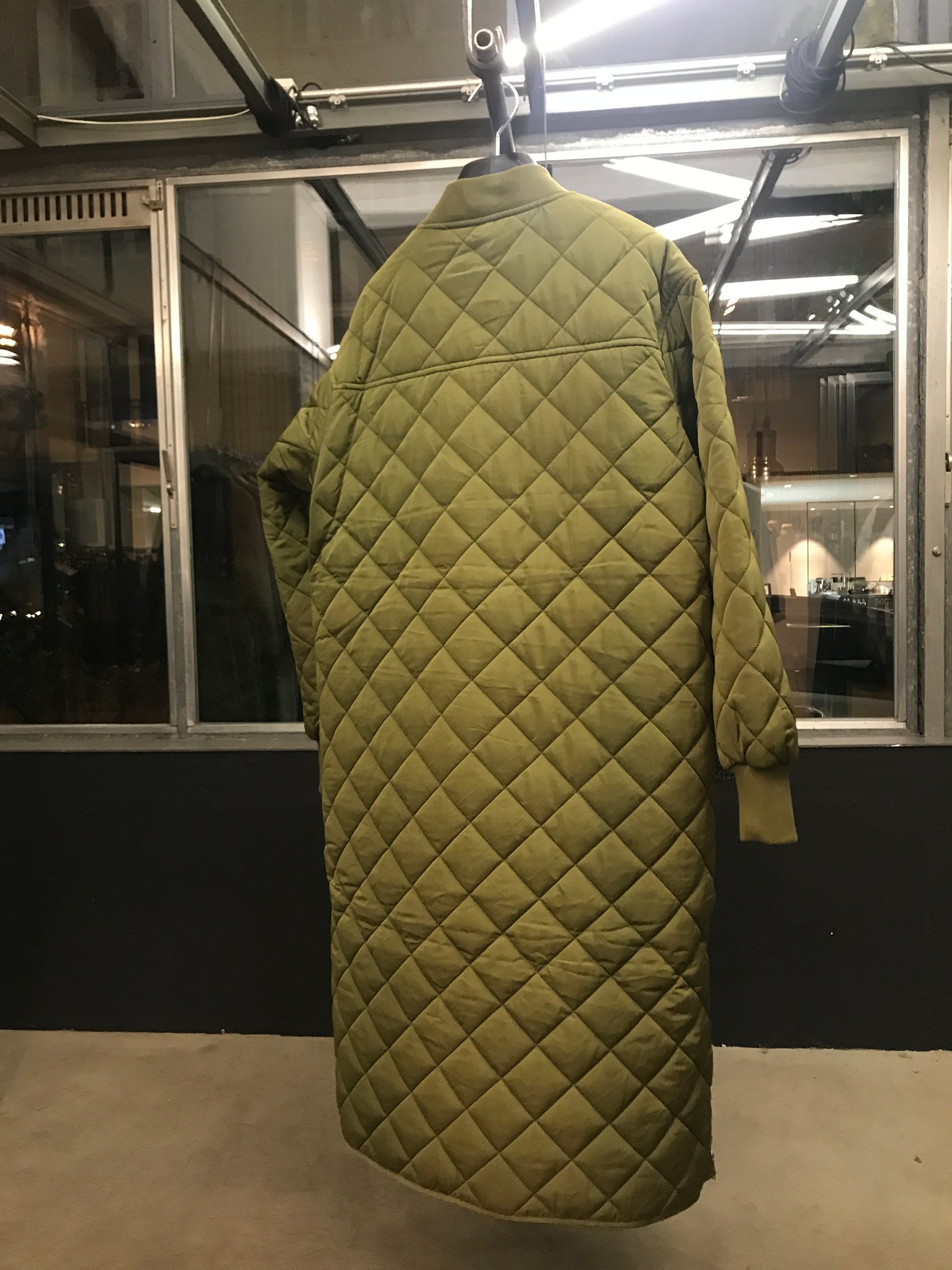 PADDED JACKET IN MOSS GREEN
