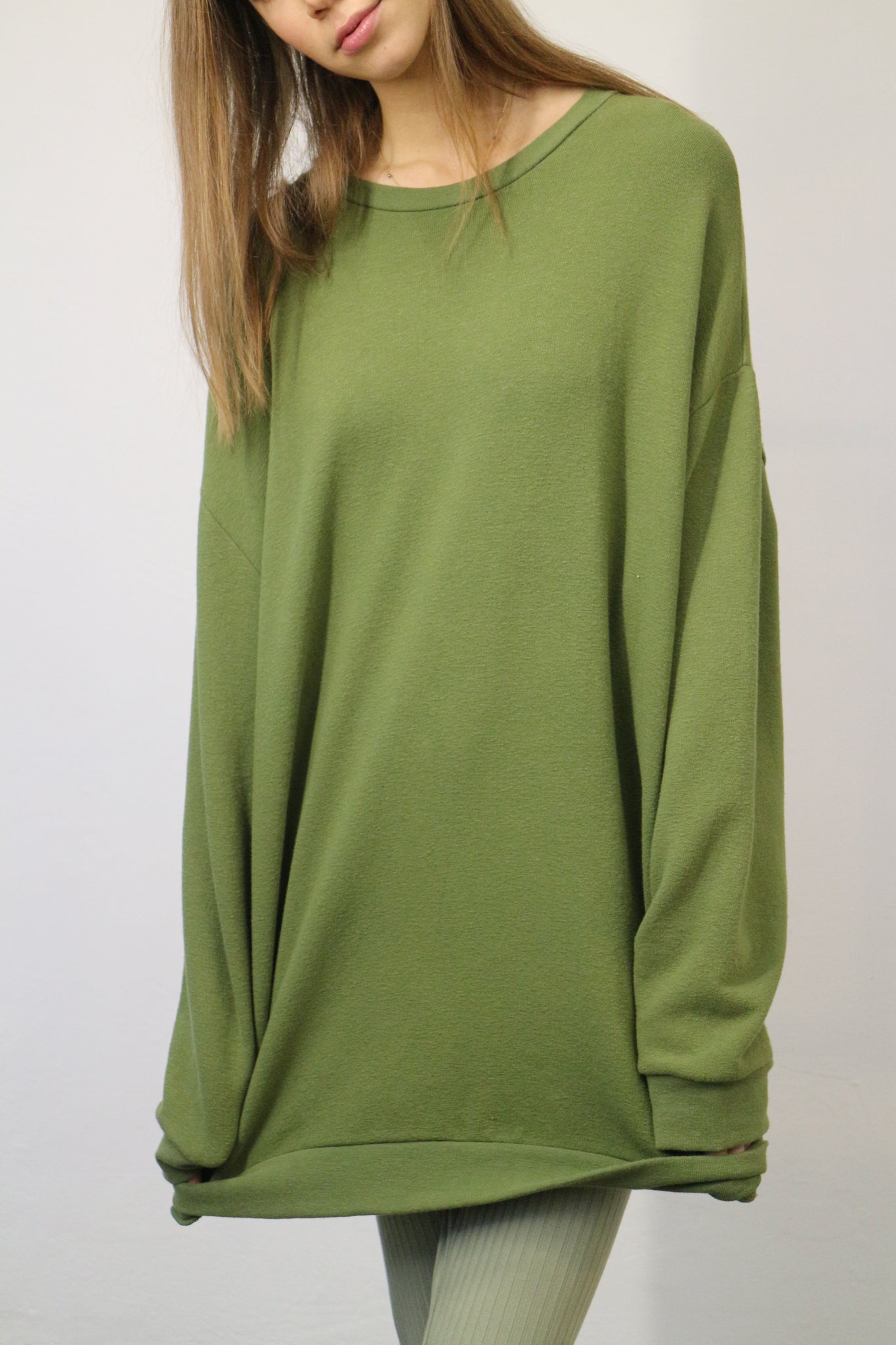 CAN PEP REY CLASSIC SWEATER JAPANESE JERSEY IN APPLE GREEN