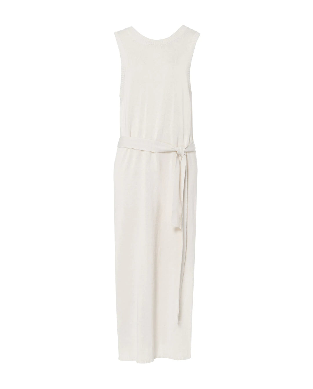Kim Knit Dress in almond white