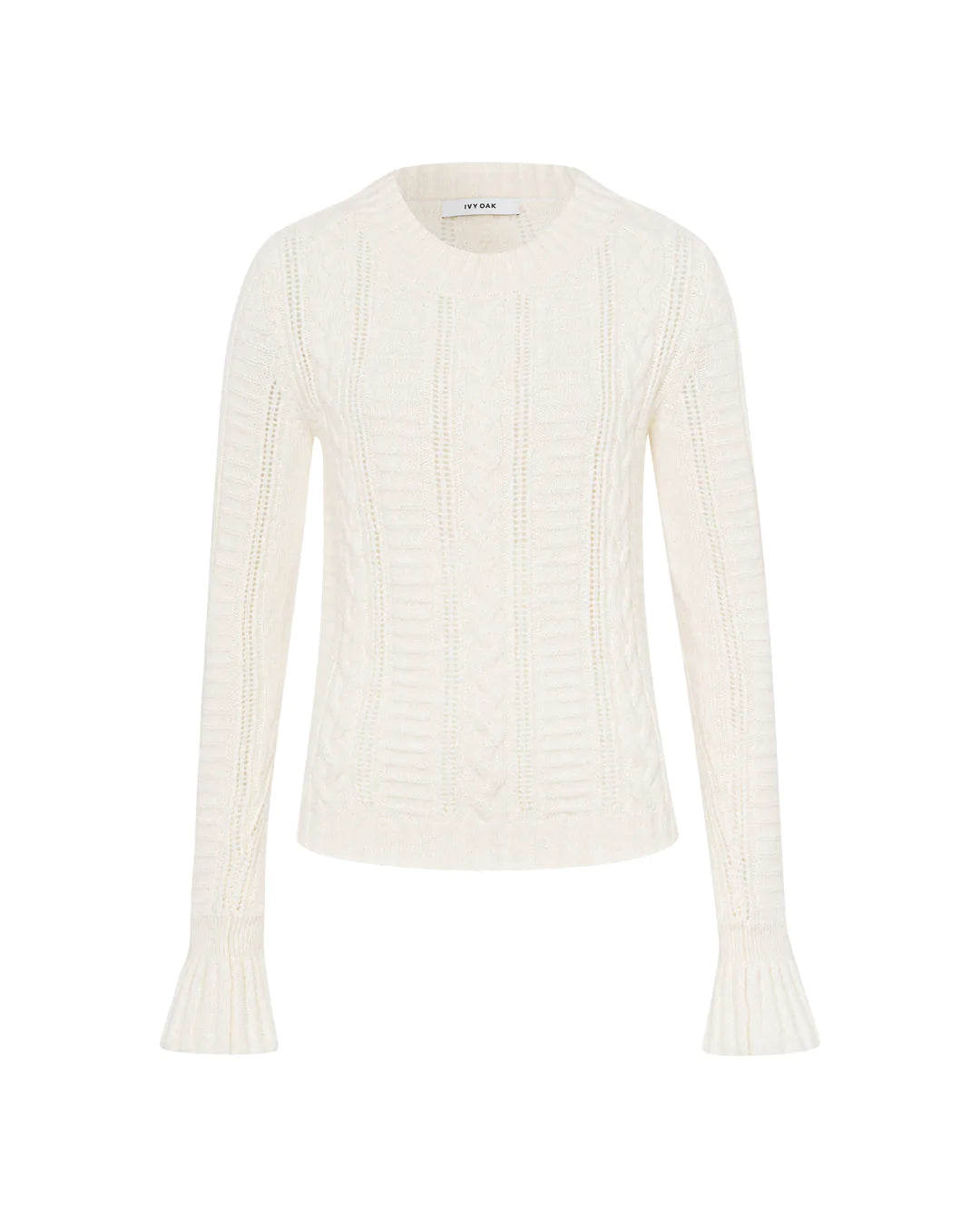 Katrina knitted jumper in white
