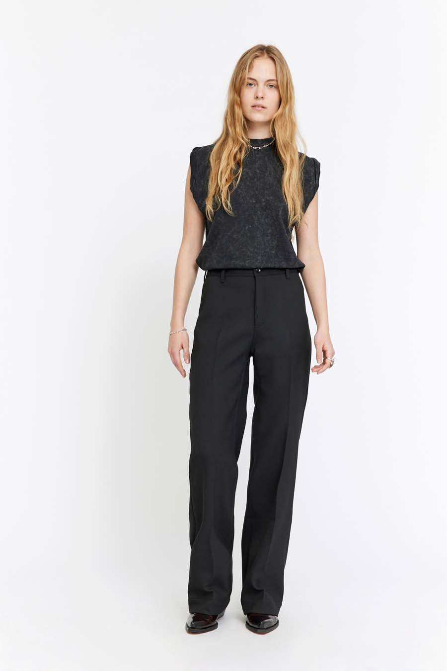Kelis trousers in black by Won Hundred