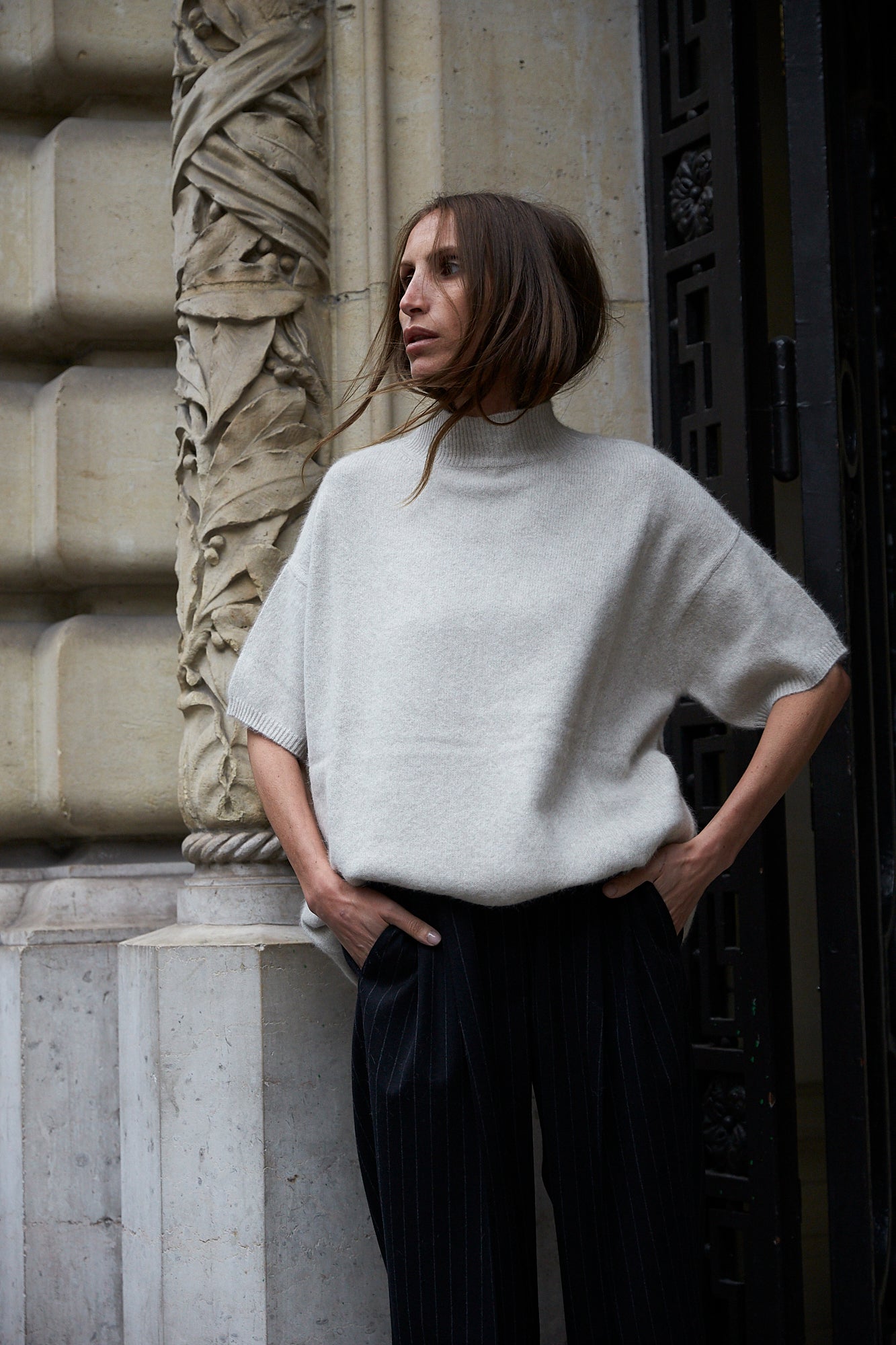 PERTUSATO OVERSIZED WOOL-BLEND SWEATER BY LOULOU STUDIO - BEYOND STUDIOS