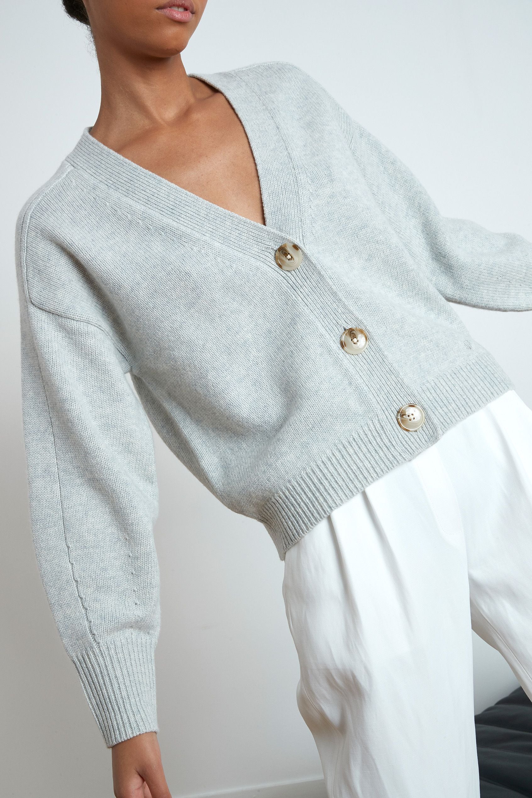 LOULOU STUDIO カーディガン Loulou Studio Cardigan Ivory