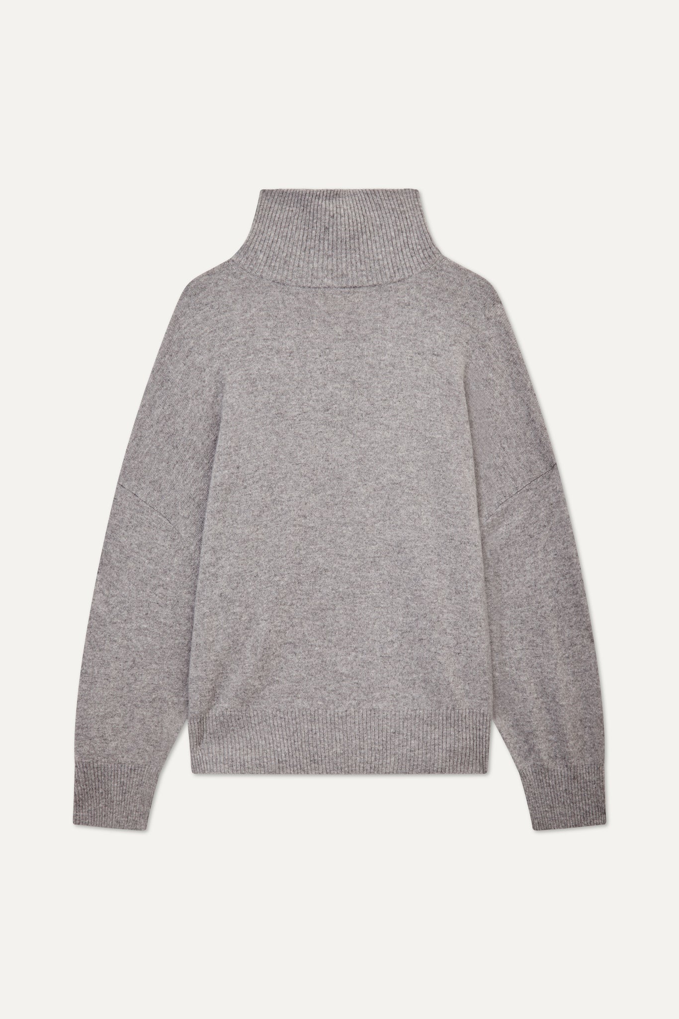 MURANO TURTLENECK CASHMERE SWEATER IN GREY BY LOULOU STUDIO - BEYOND STUDIOS