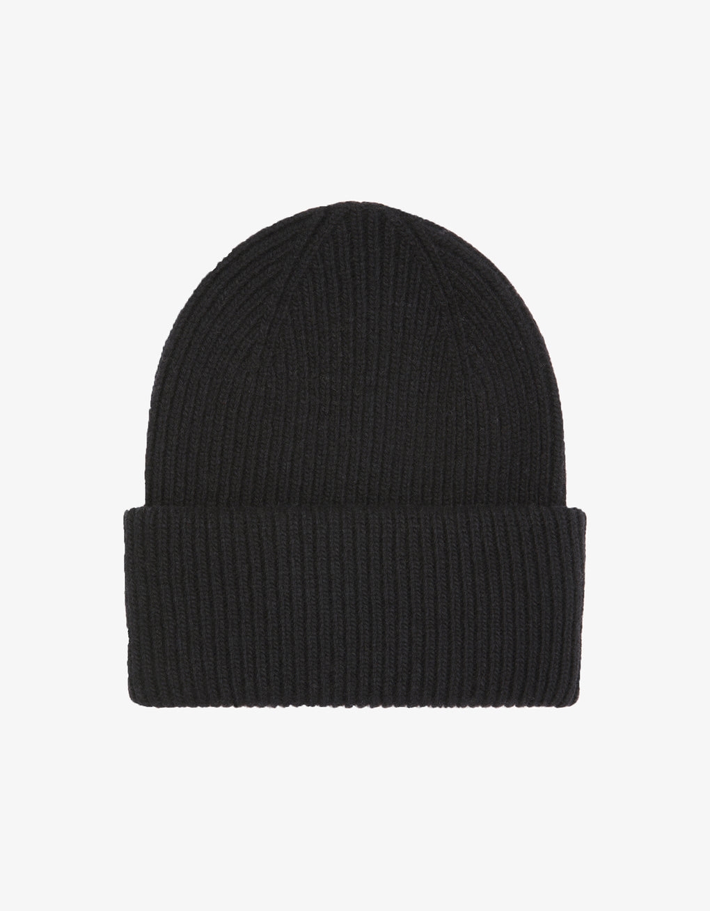 Merino wool hat - black