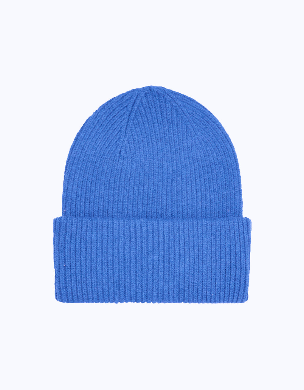 Merino wool hat - pacific blue