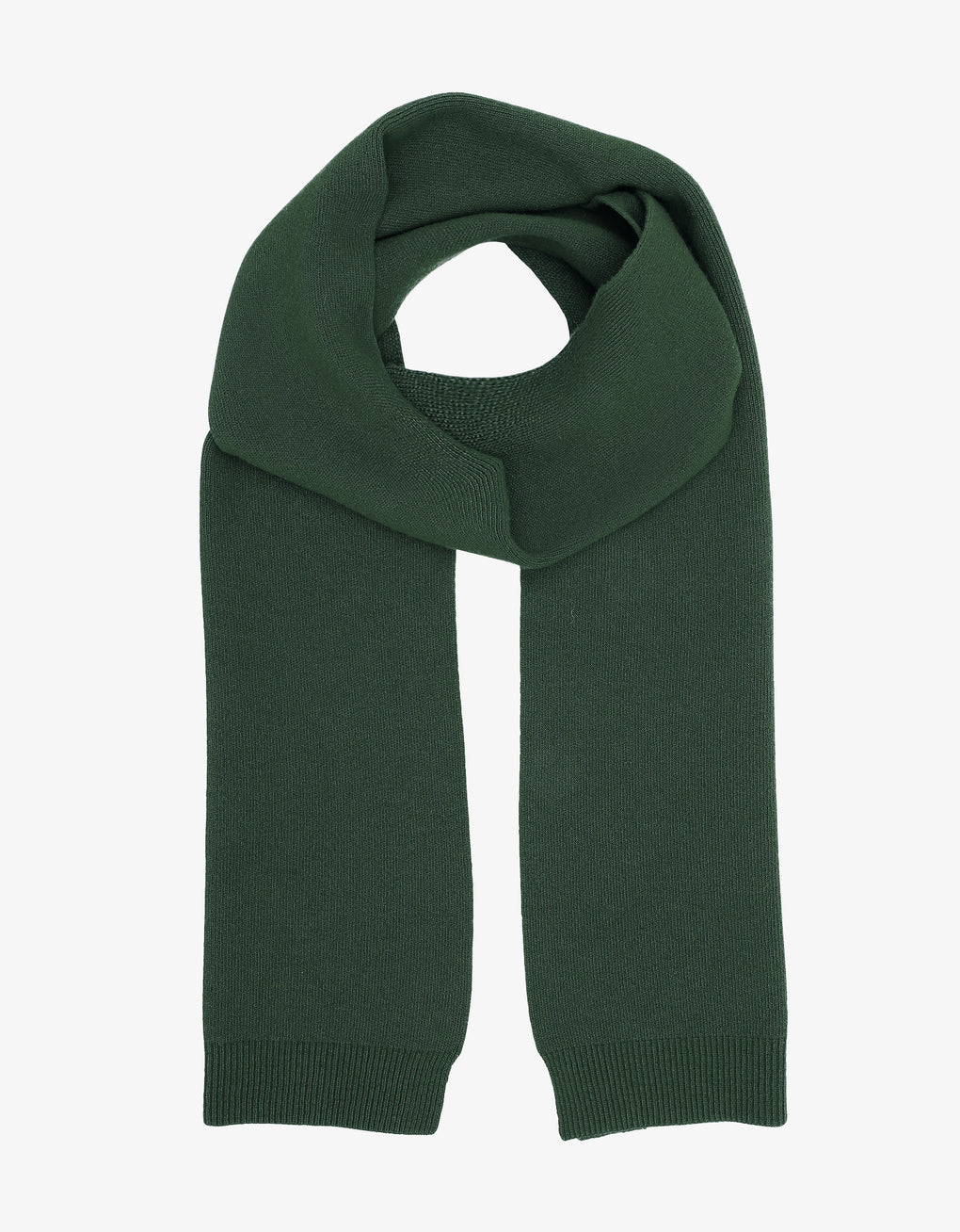 Merino wool scarf - emerald green