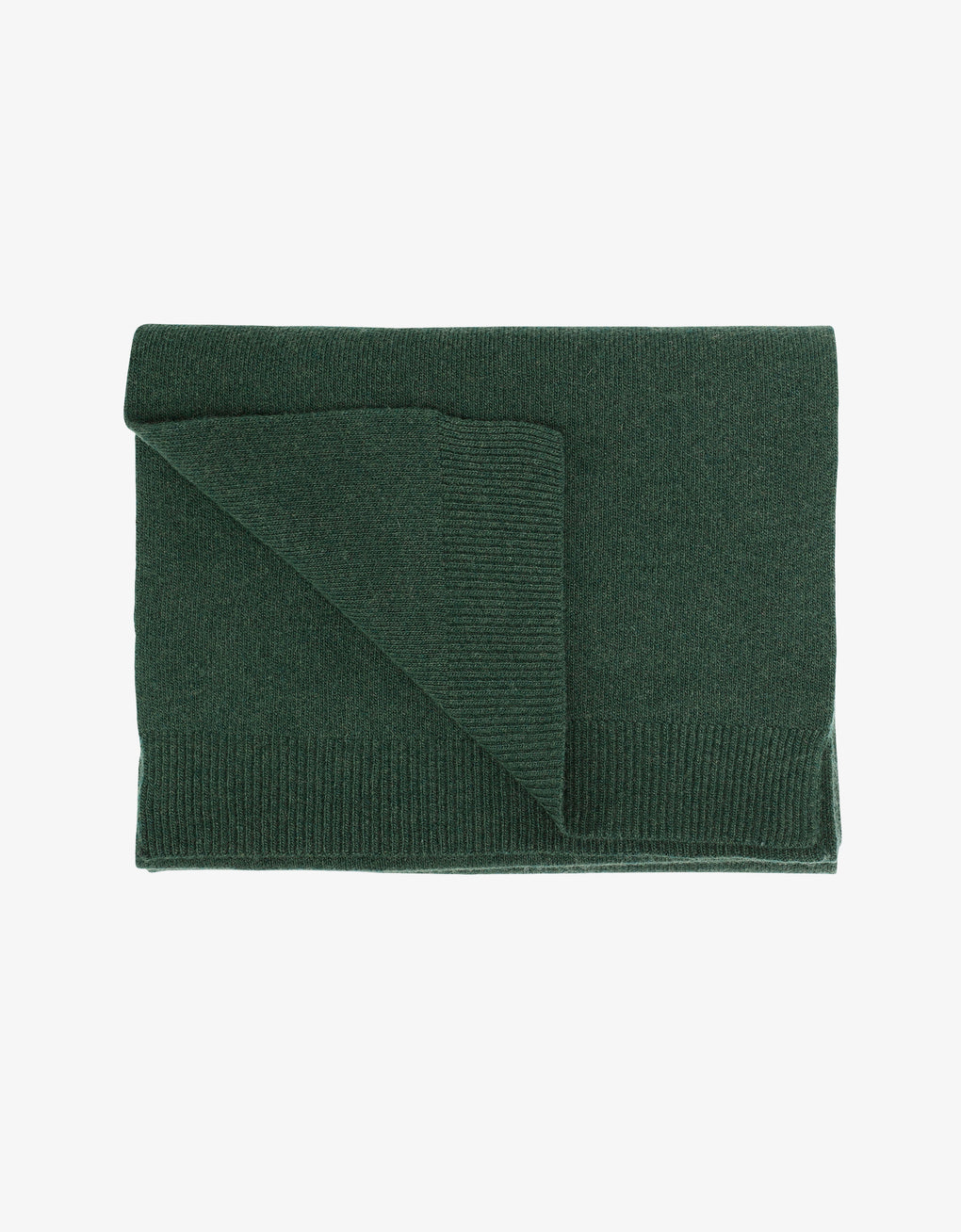 Merino wool scarf - emerald green