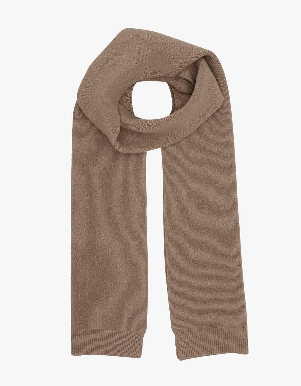Merino wool scarf - warm taupe