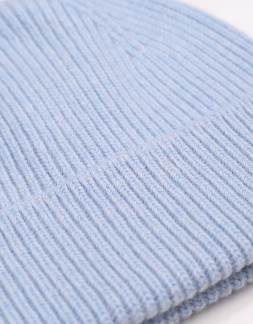 Merino wool beanie in polar blue