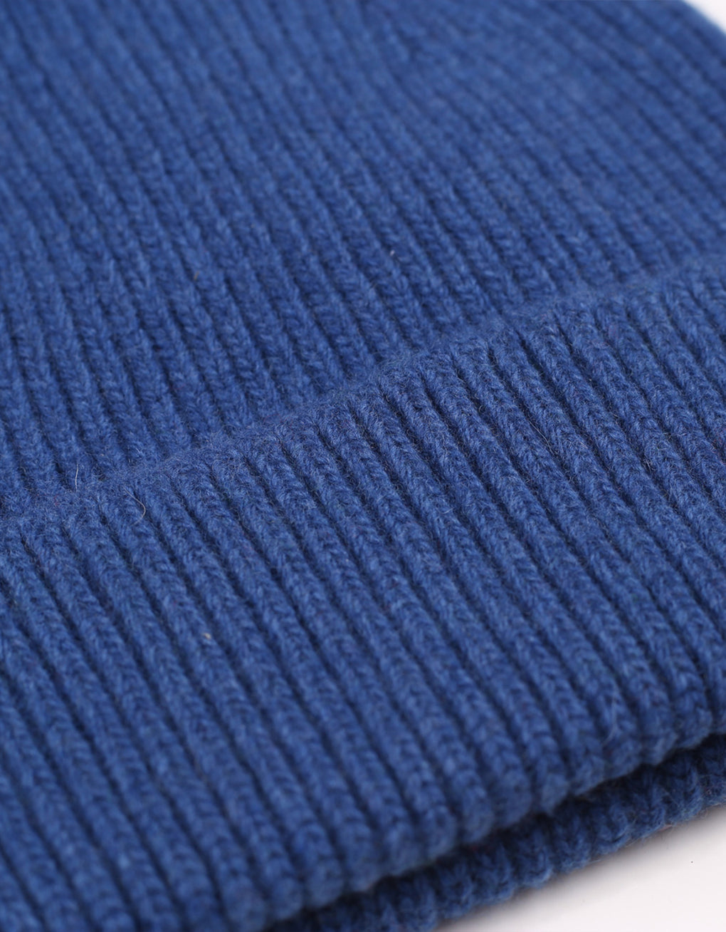 Merino wool beanie in royal blue