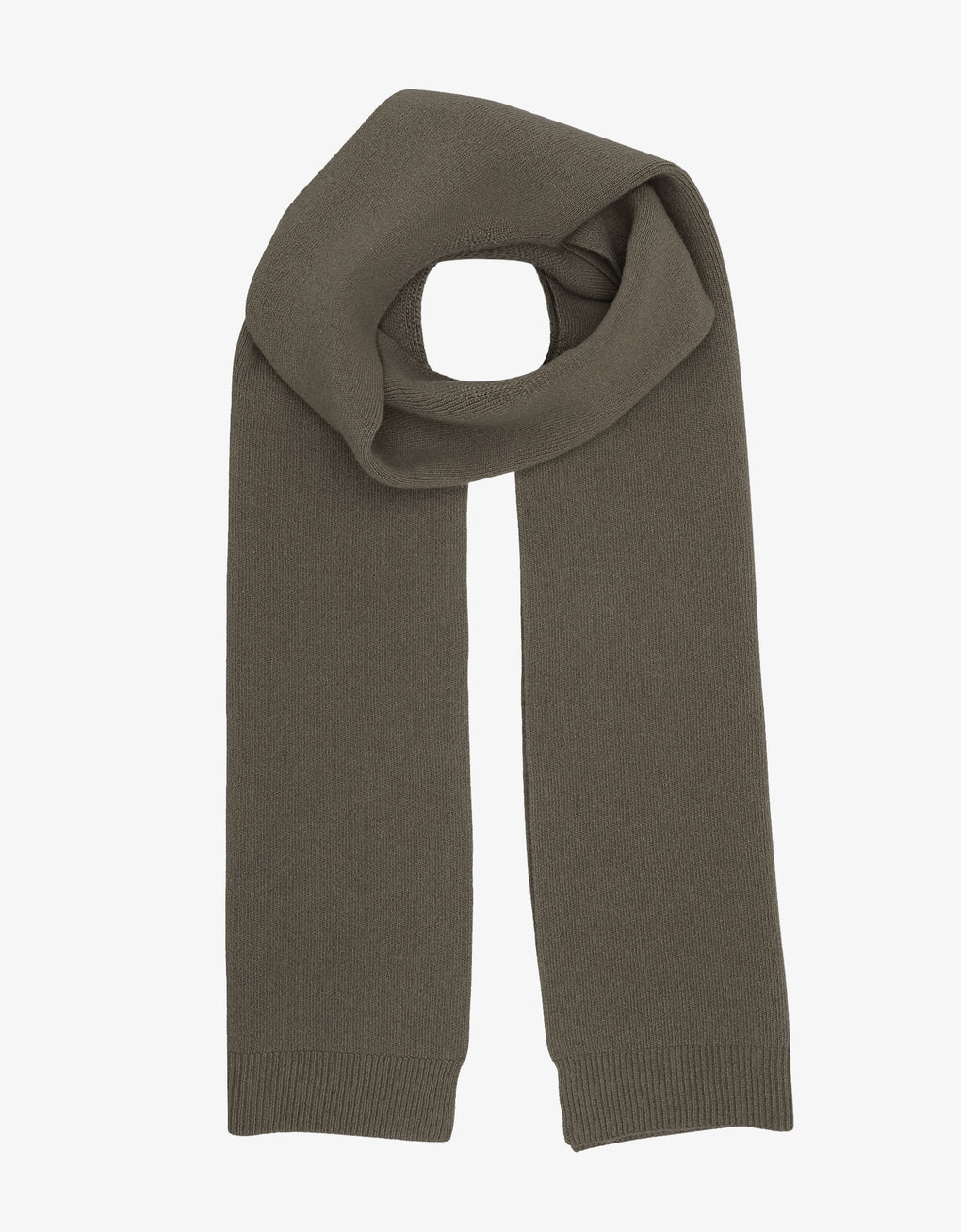 Merino wool scarf - dusty olive