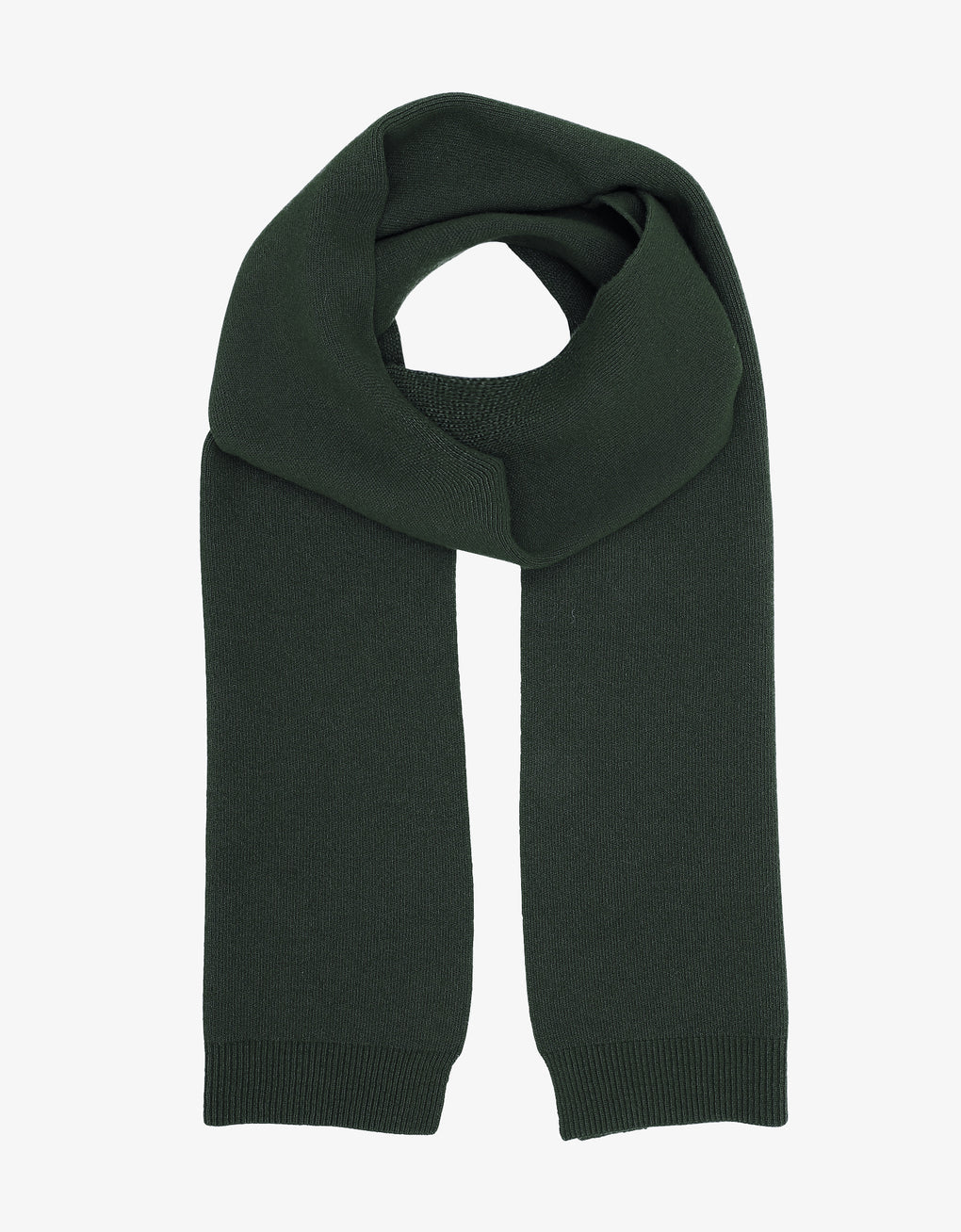 Merino wool scarf - hunter green