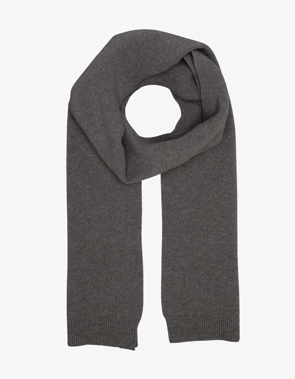 Merino wool scarf in lava grey