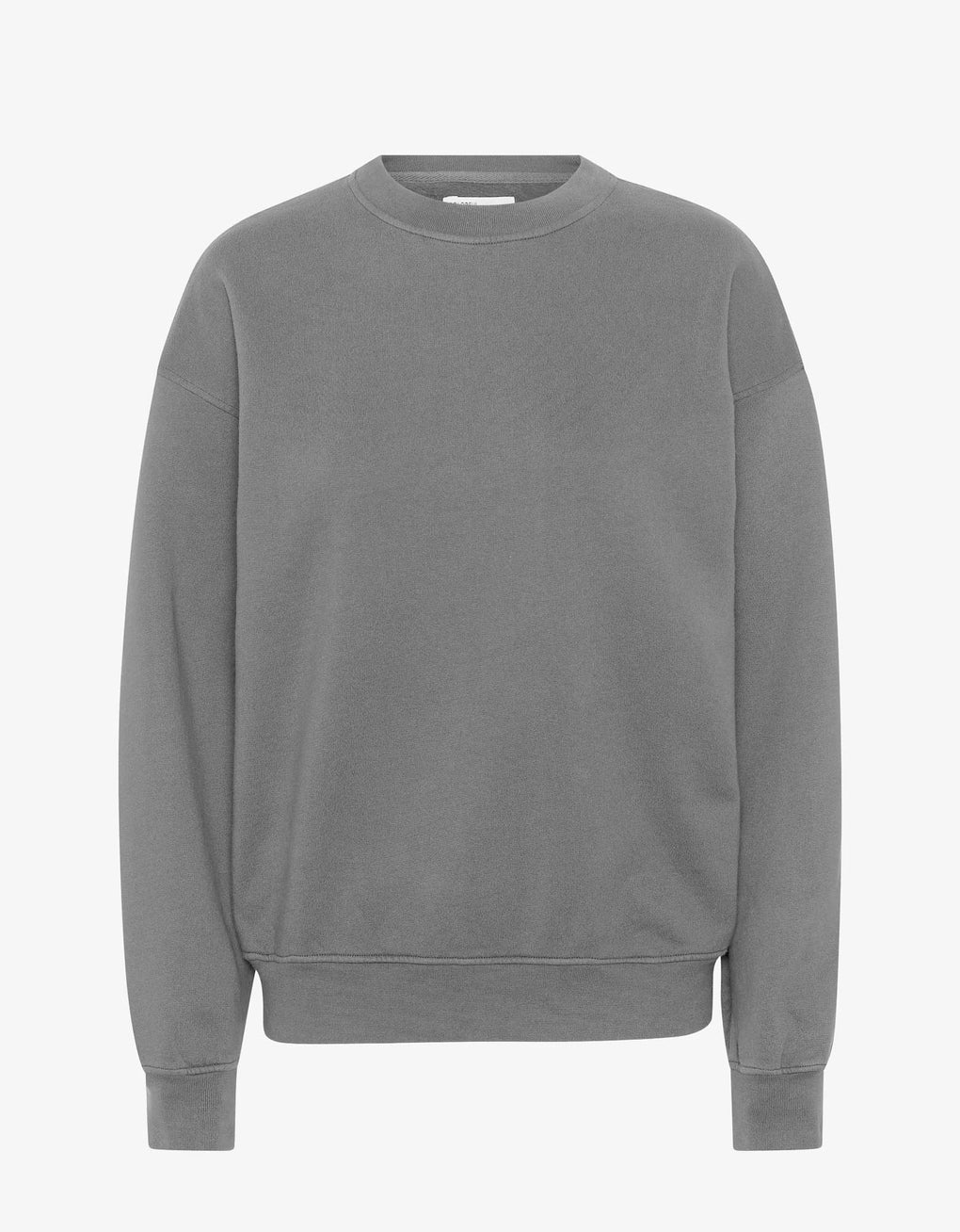 Organic oversized crew sweater - storm grey
