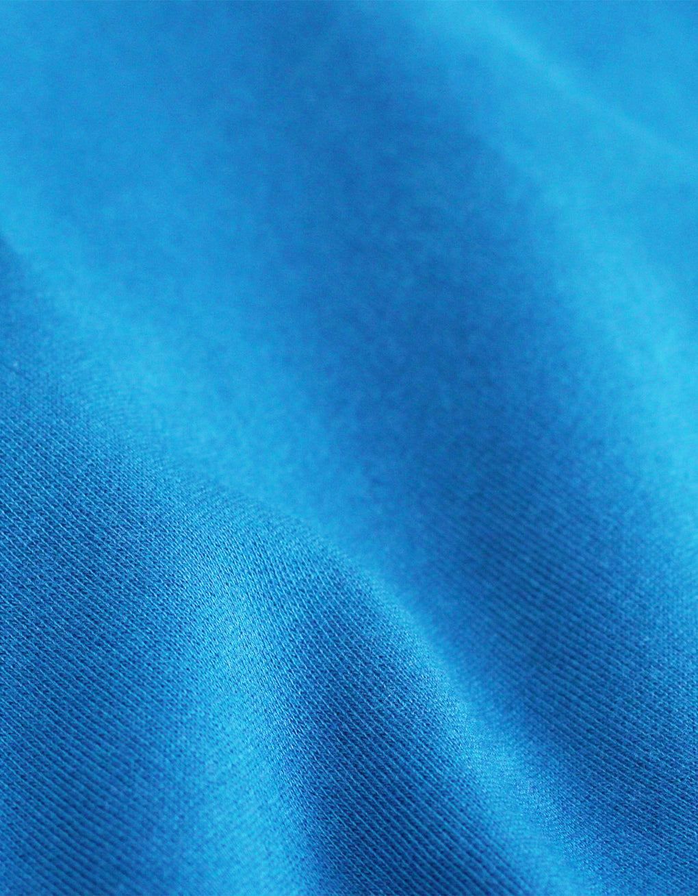 Organic oversized hood in pacific blue