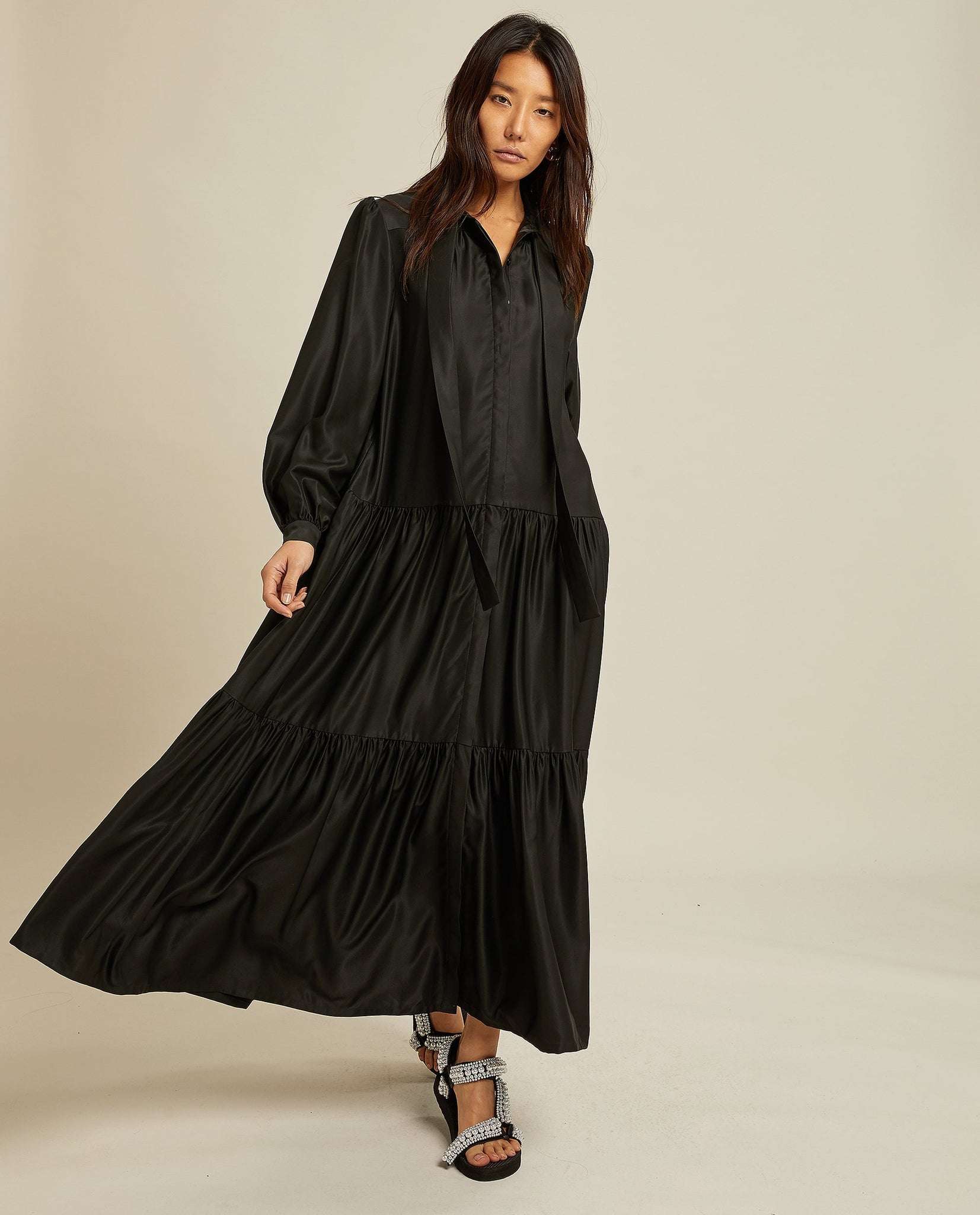 PINA DRESS BLACK BY LES COYOTES DE PARIS - BEYOND STUDIOS