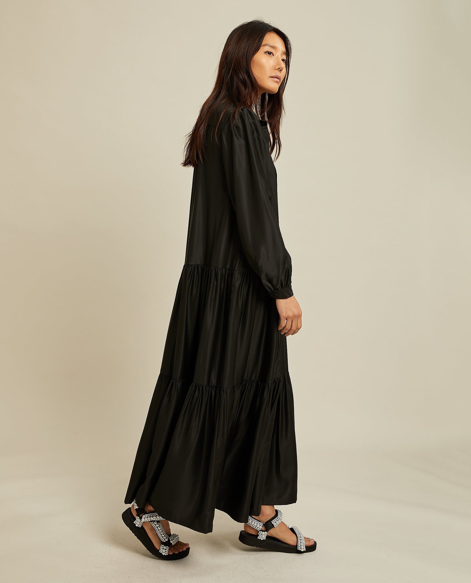 PINA DRESS BLACK BY LES COYOTES DE PARIS - BEYOND STUDIOS