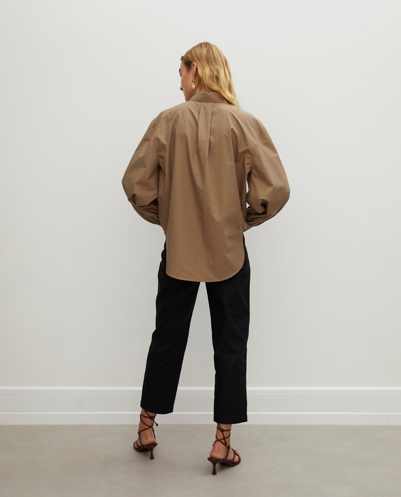 Róhe Frames Kiani blouse - taupe