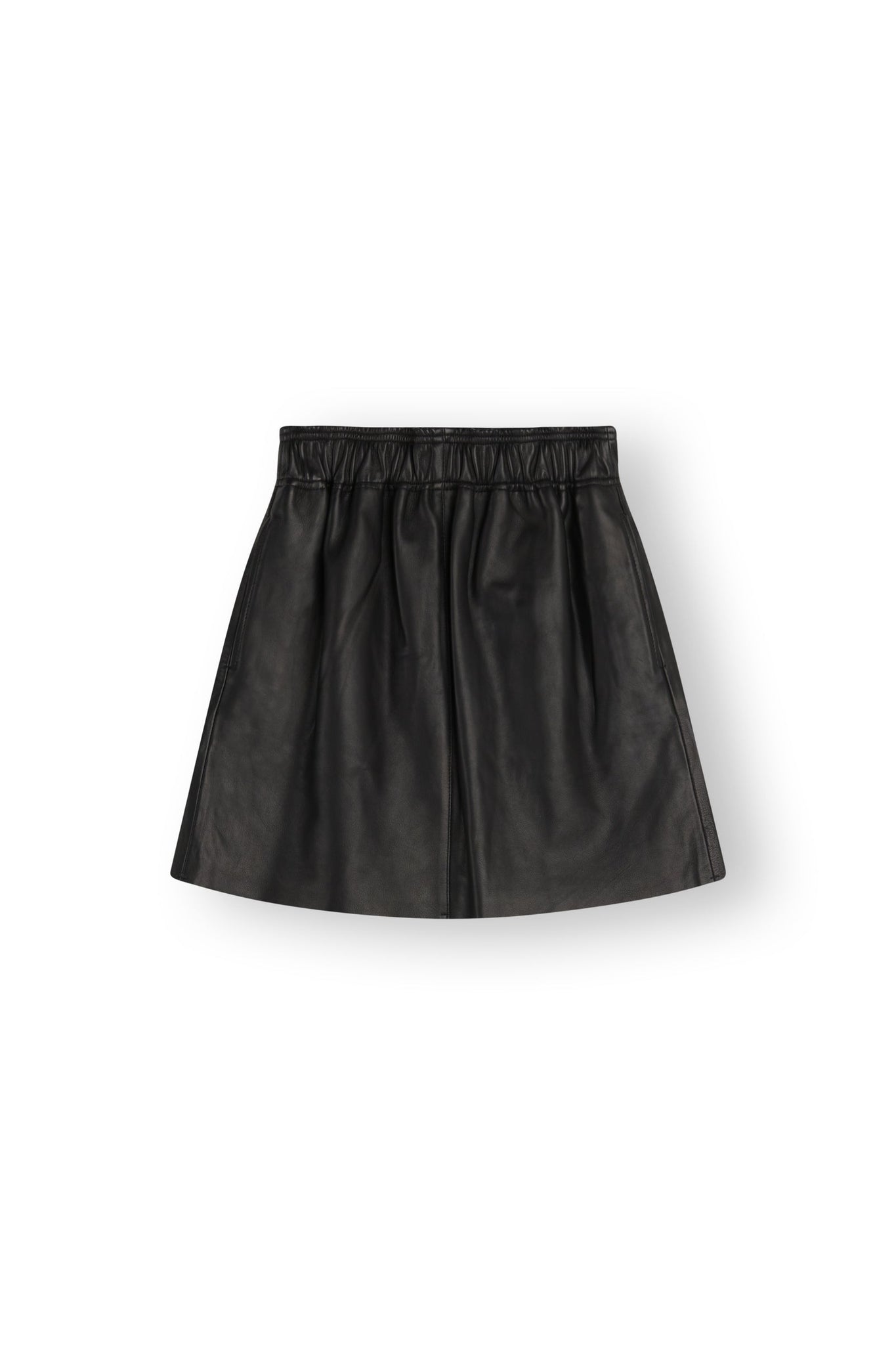 Shelby leather skirt - black