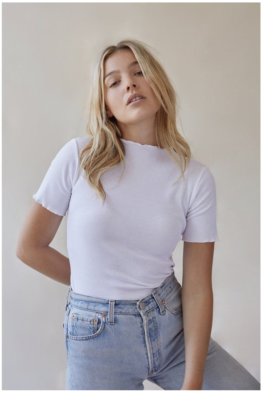 RUFFLE TEE WHITE BY THE SEPT - BEYOND STUDIOS