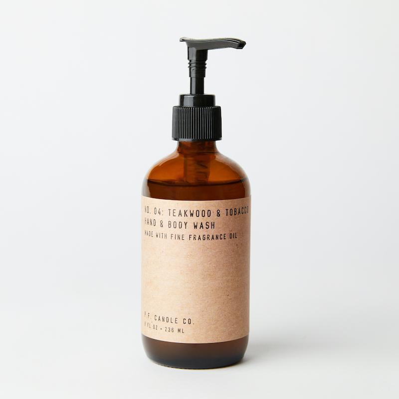 Hand and body wash - teakwood and tobacco by PF Candle