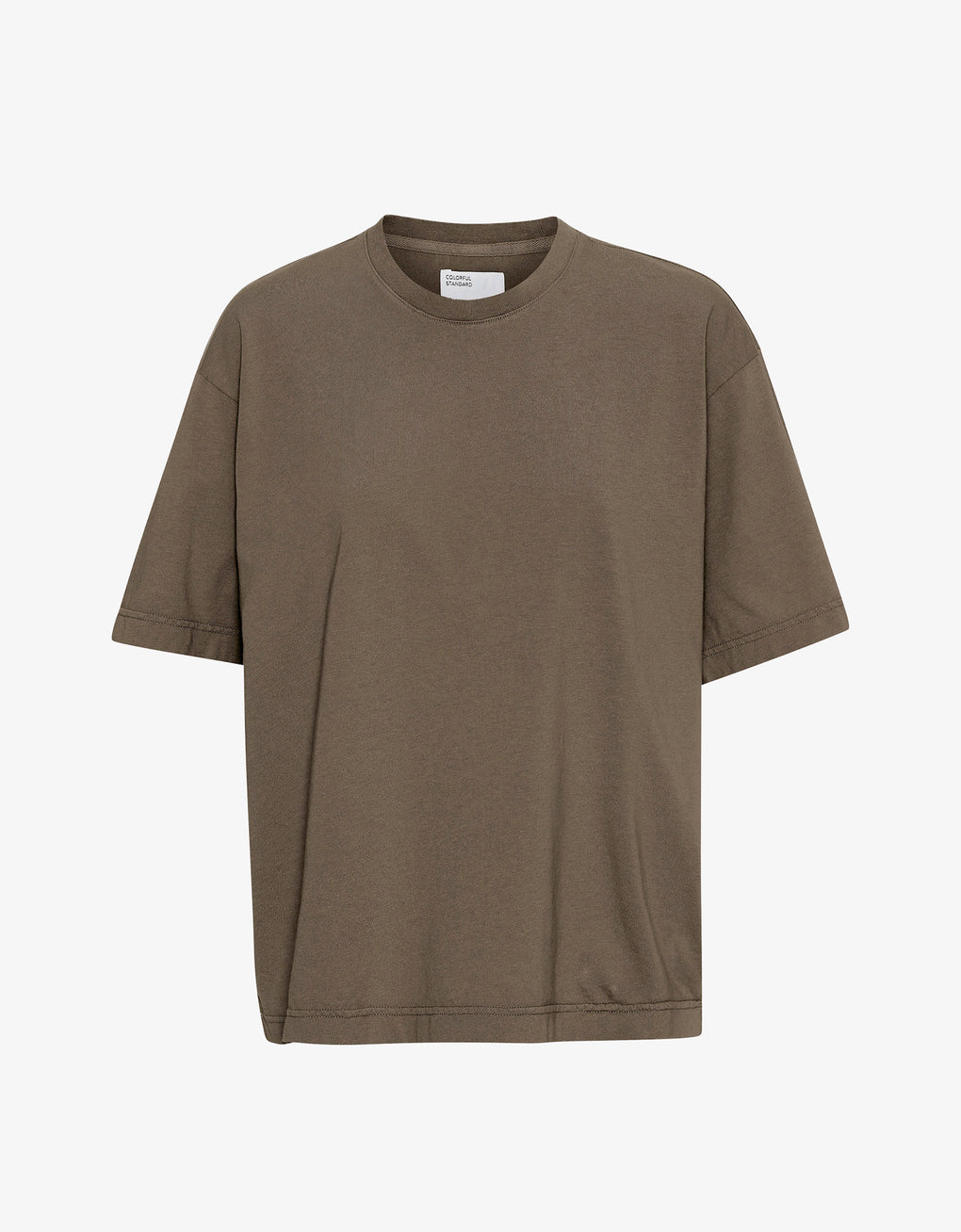 Oversized organic T-Shirt - cedar brown