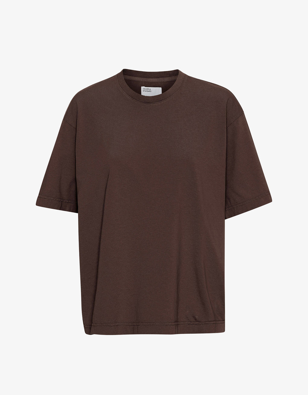 Oversized organic T-Shirt in coffee brown