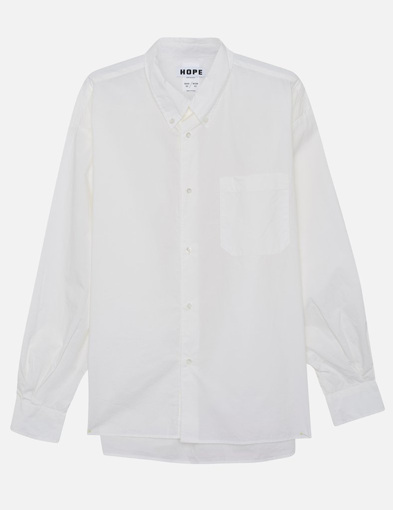 BOX SHIRT BY HOPE IN IVORY WHITE