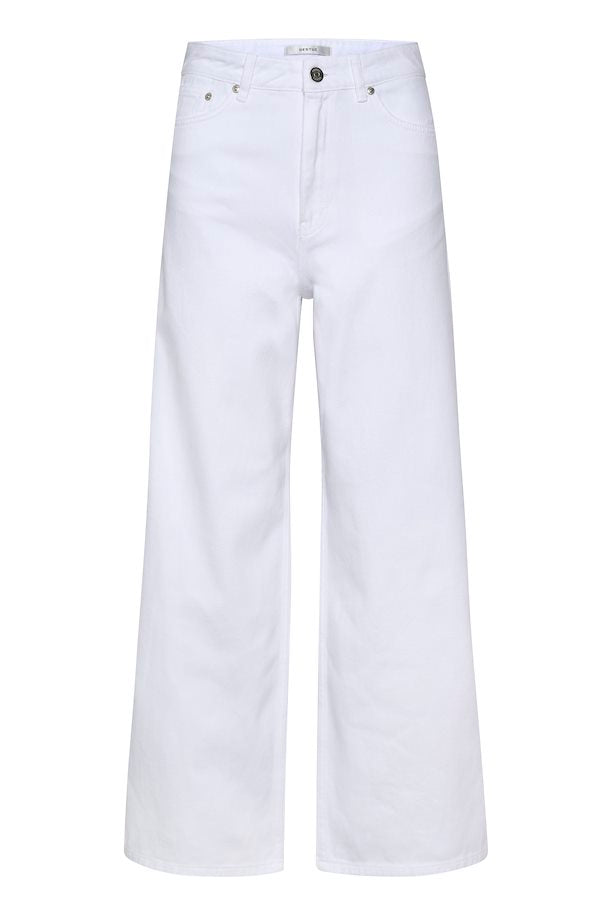 Elma twill wide jeans in bright white