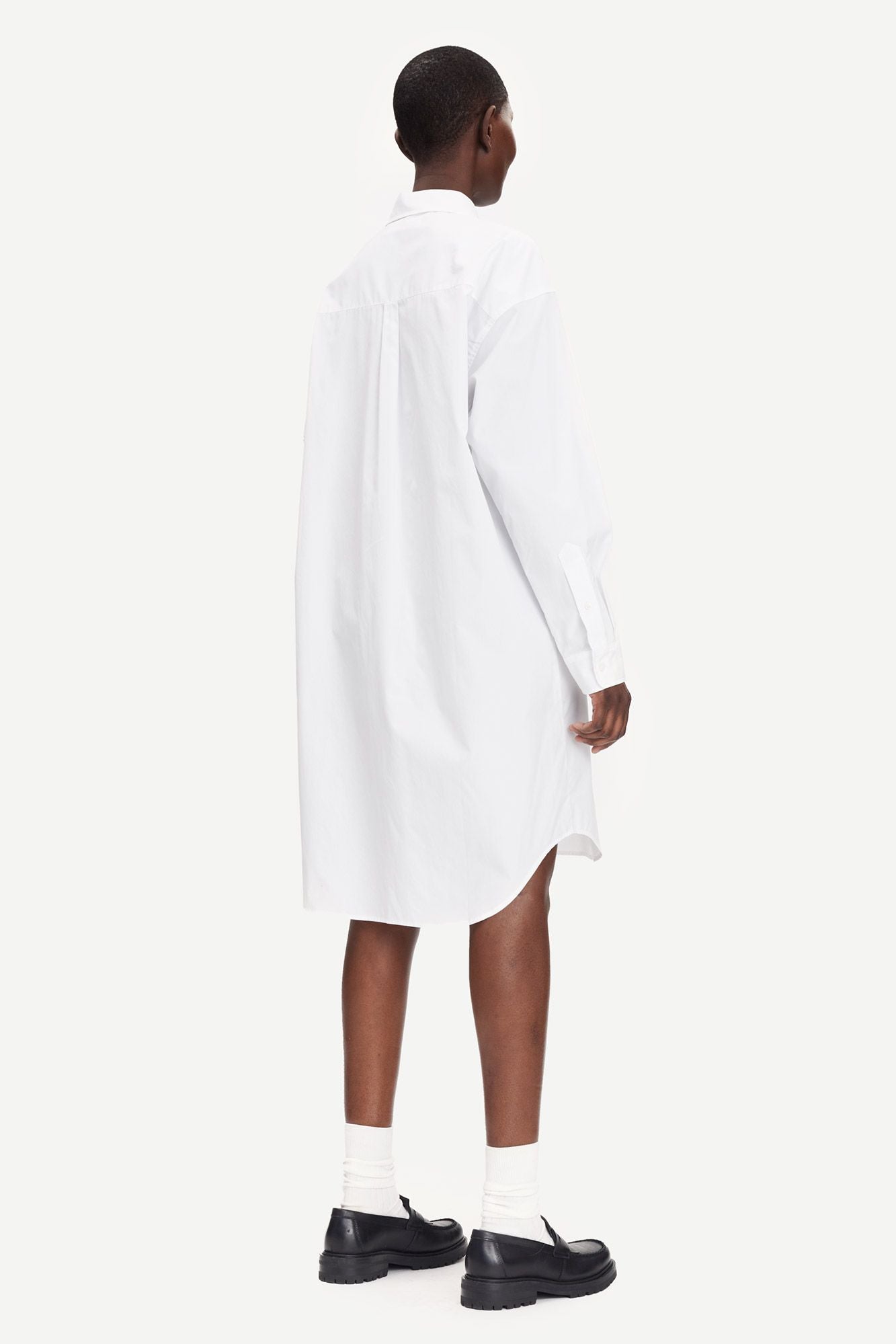 LONG SHIRT DRESS IN WHITE