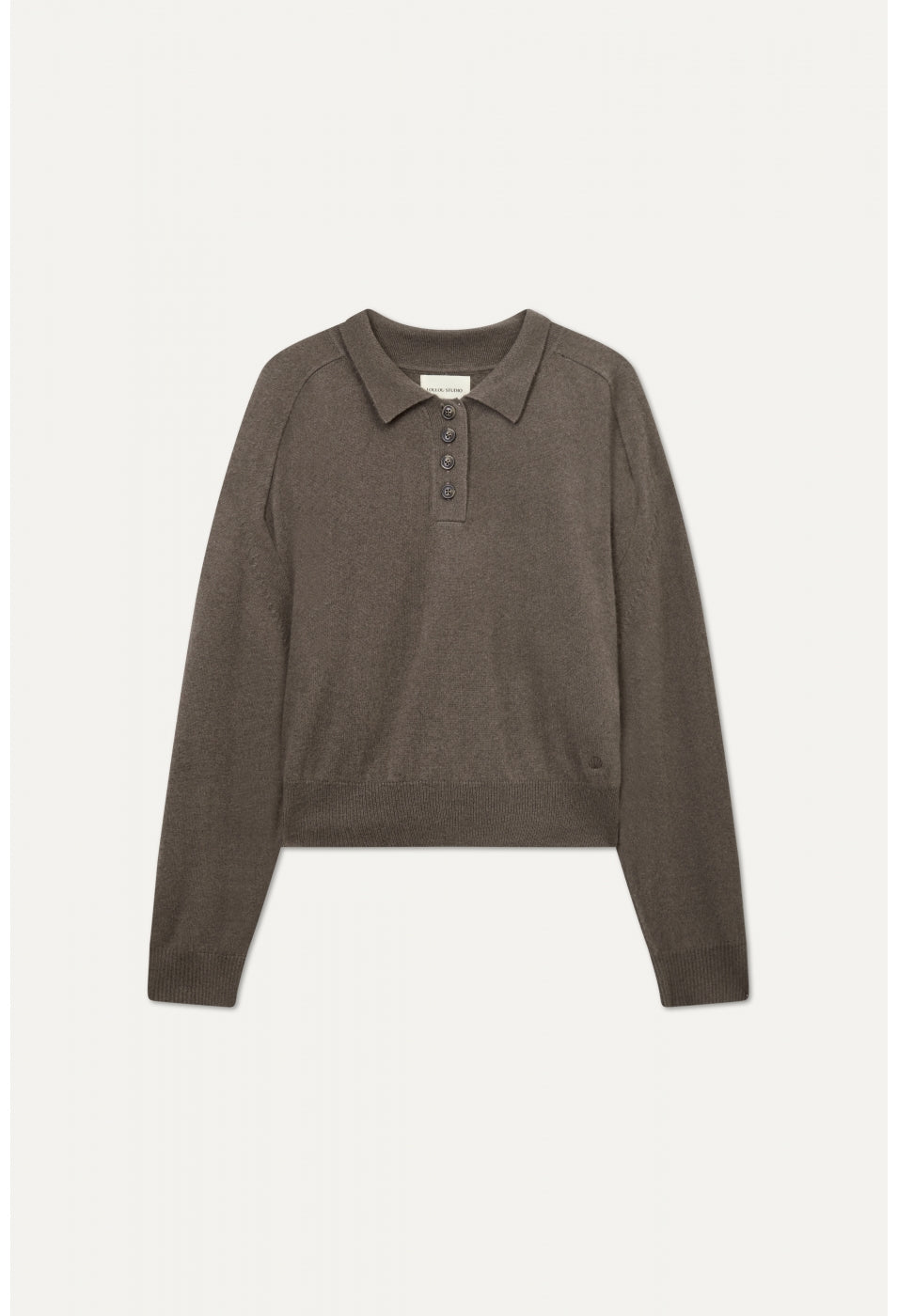 FORANA CASHMERE POLO BY LOULOU STUDIO IN TAUPE