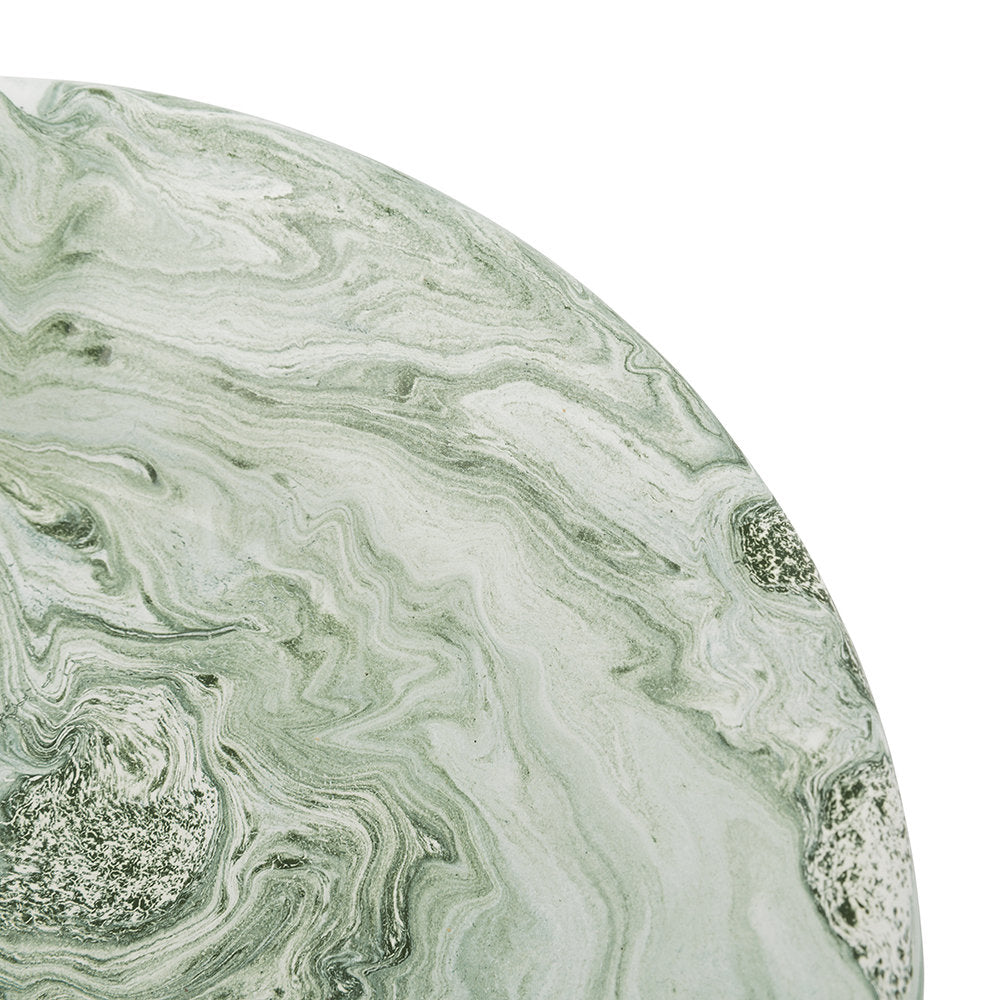 ENAMELLED LUNCH PLATE IN GREEN BY HAY