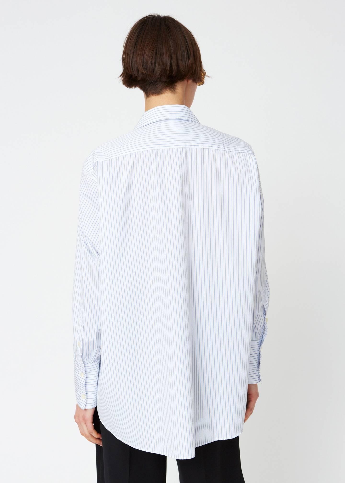 RELAXED SHIRT IN BLUE STRIPES