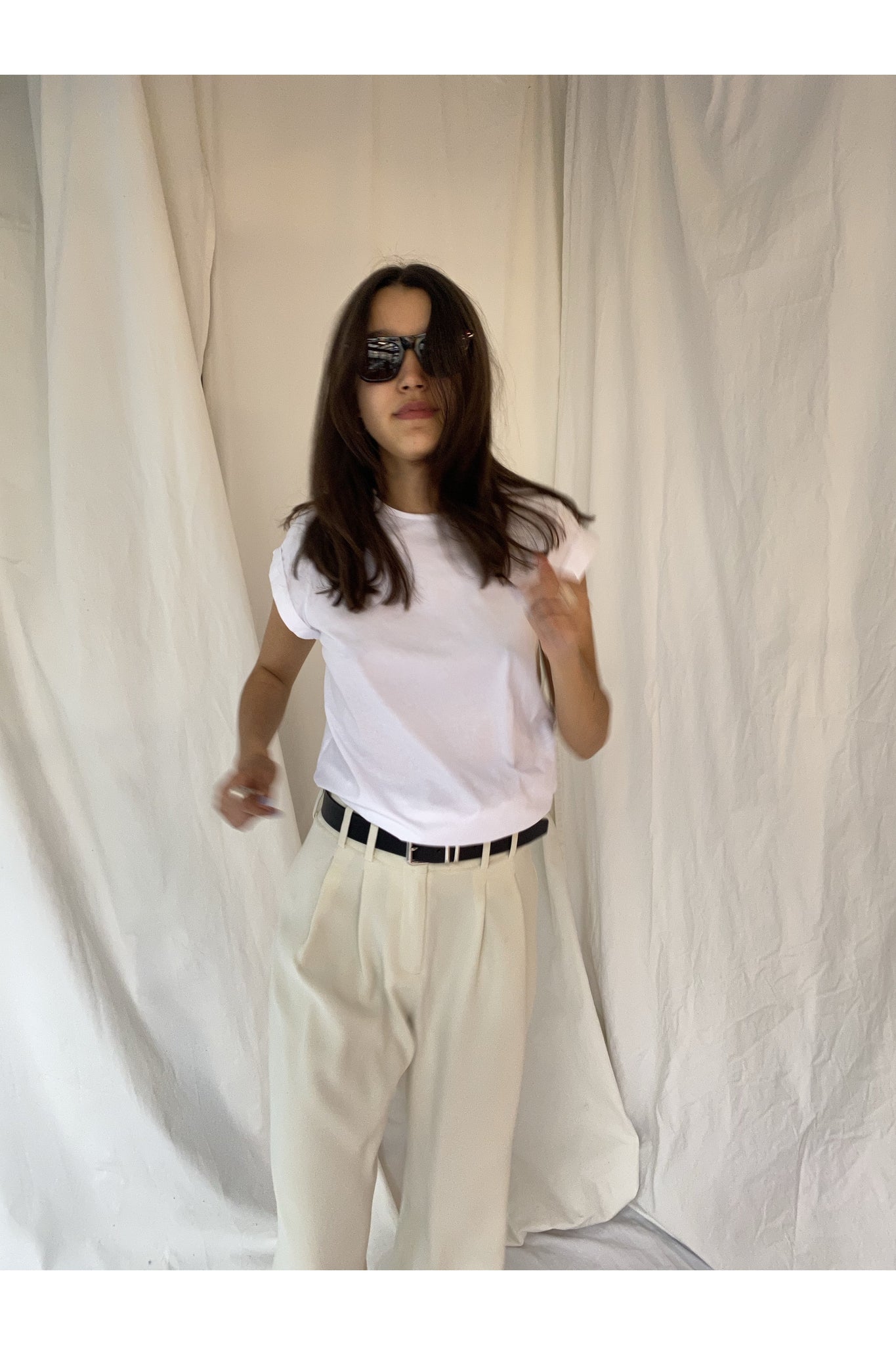 PERFECT ROLLED SLEEVES SHIRT WHITE - BEYOND STUDIOS