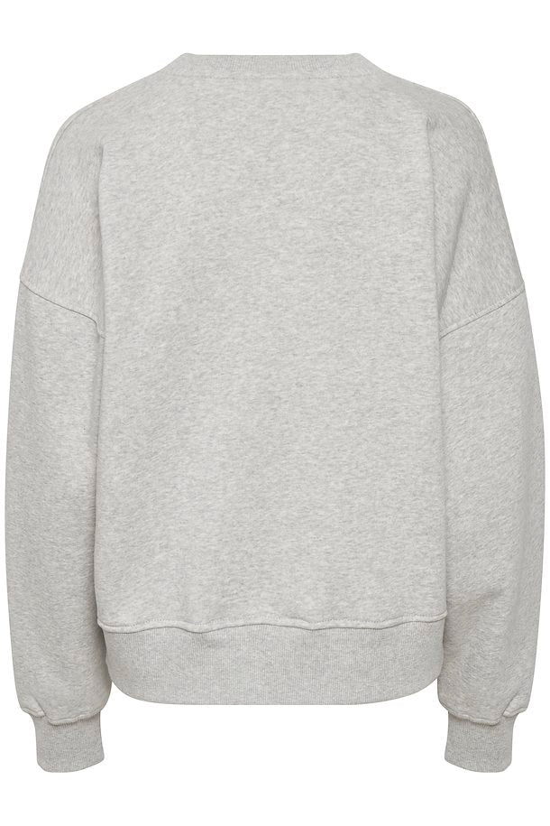 Oversized sweater in heather grey